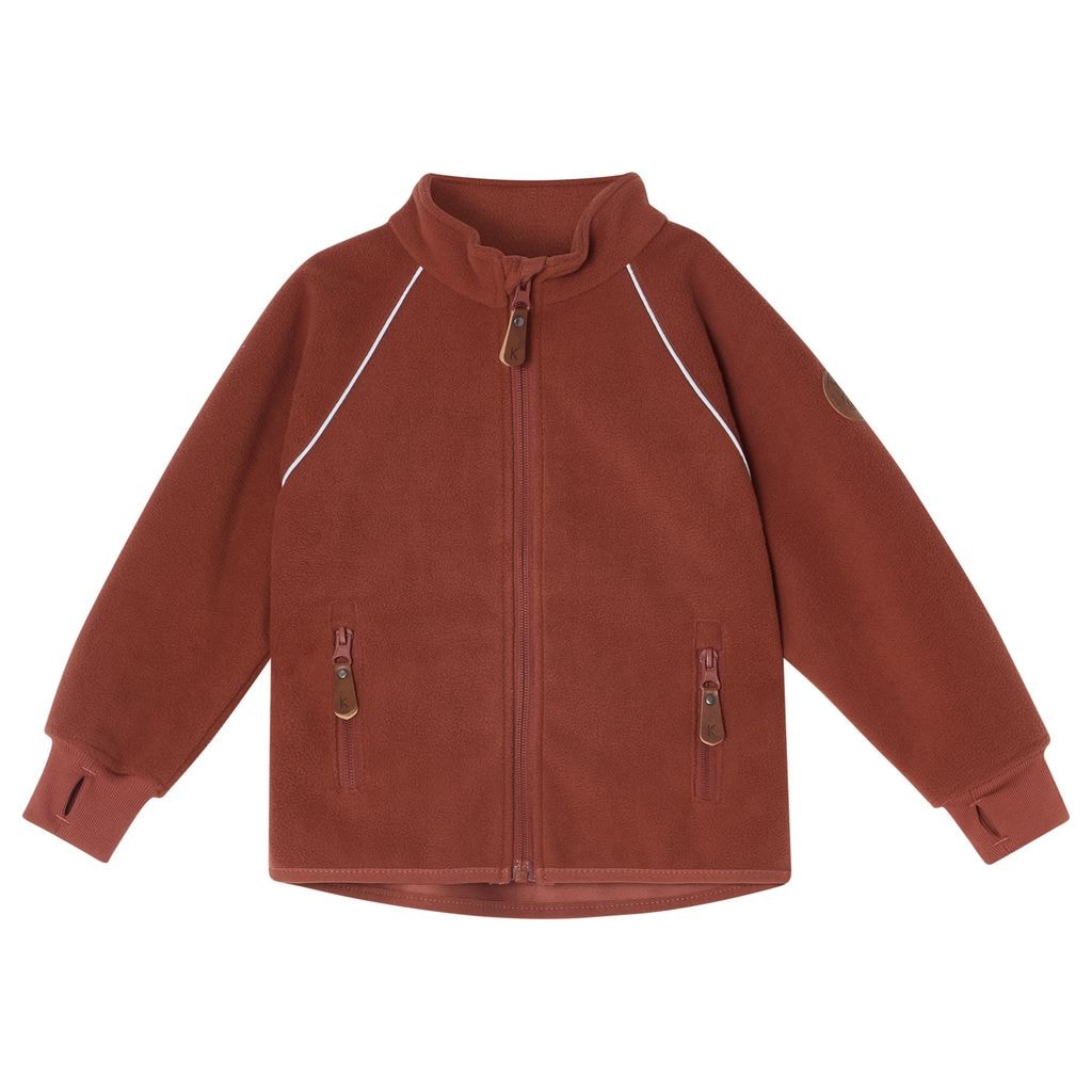 Livigno Recycled Wind Fleece Jacket Warm Sienna