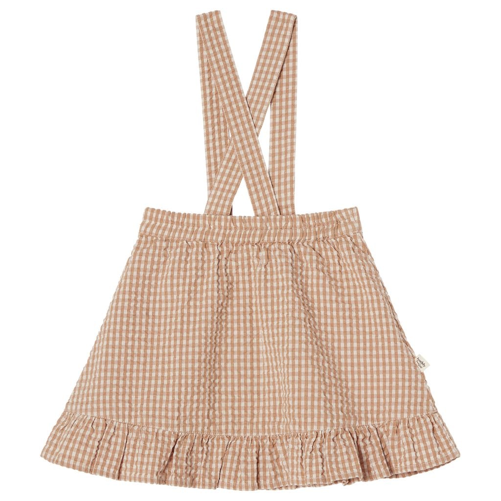 Maja Rutig Kjol Med Hängslen Carrot