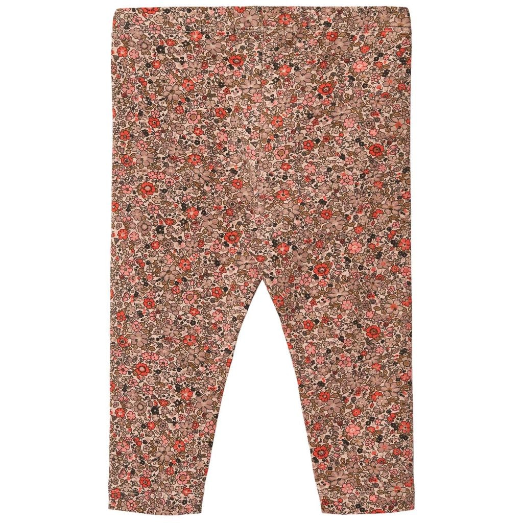 GOTS Jules Blommiga Baby-leggings rose Flower Meadow