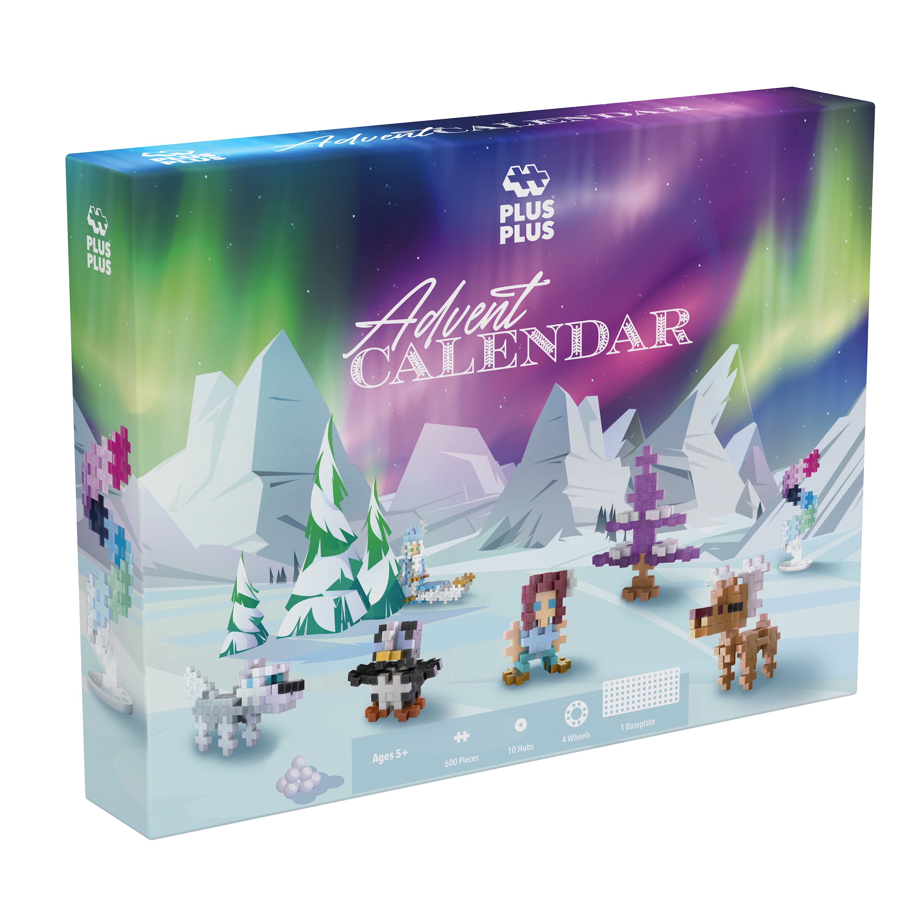 Plus-Plus Adventskalender - Julenissens Nordlyseventyr Mix 
