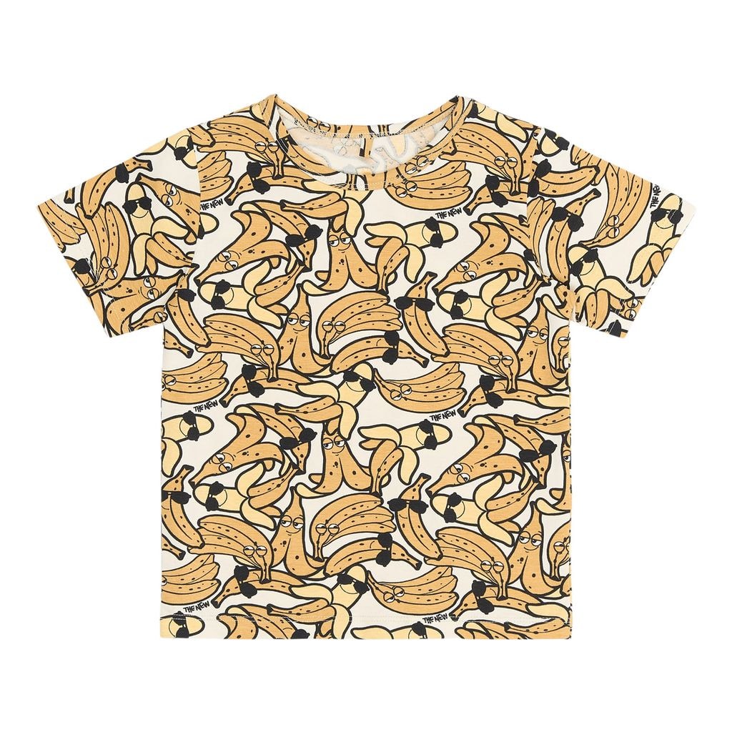 GOTS Oscar Tee White Swan Aop