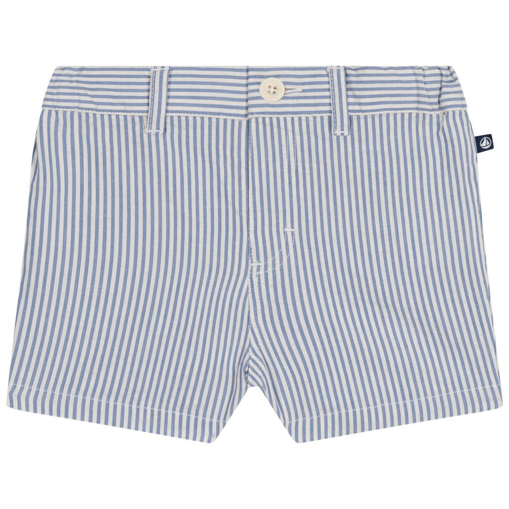 Striped Baby Shorts Blue