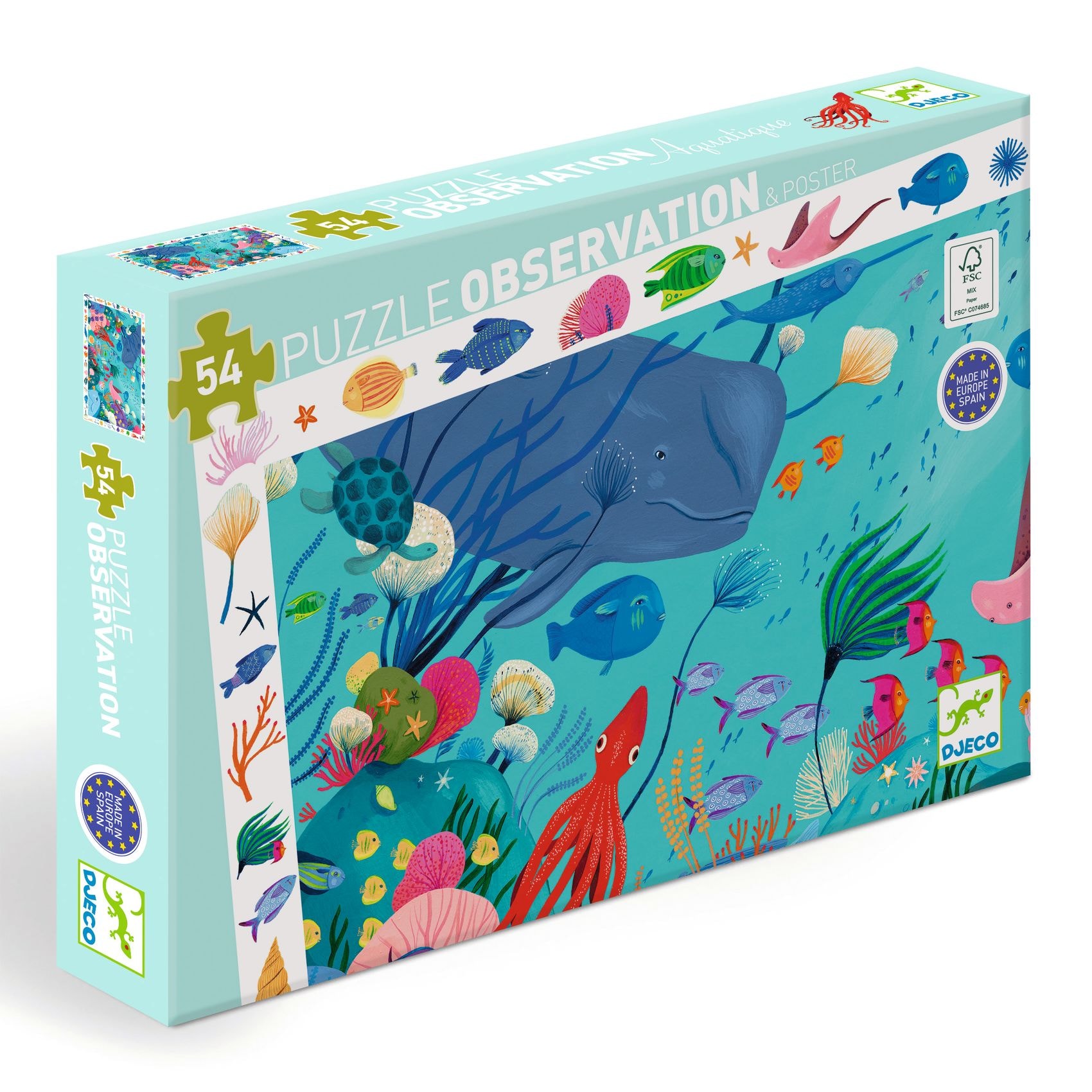 54-delers Observasjonspuslespill Aquatic