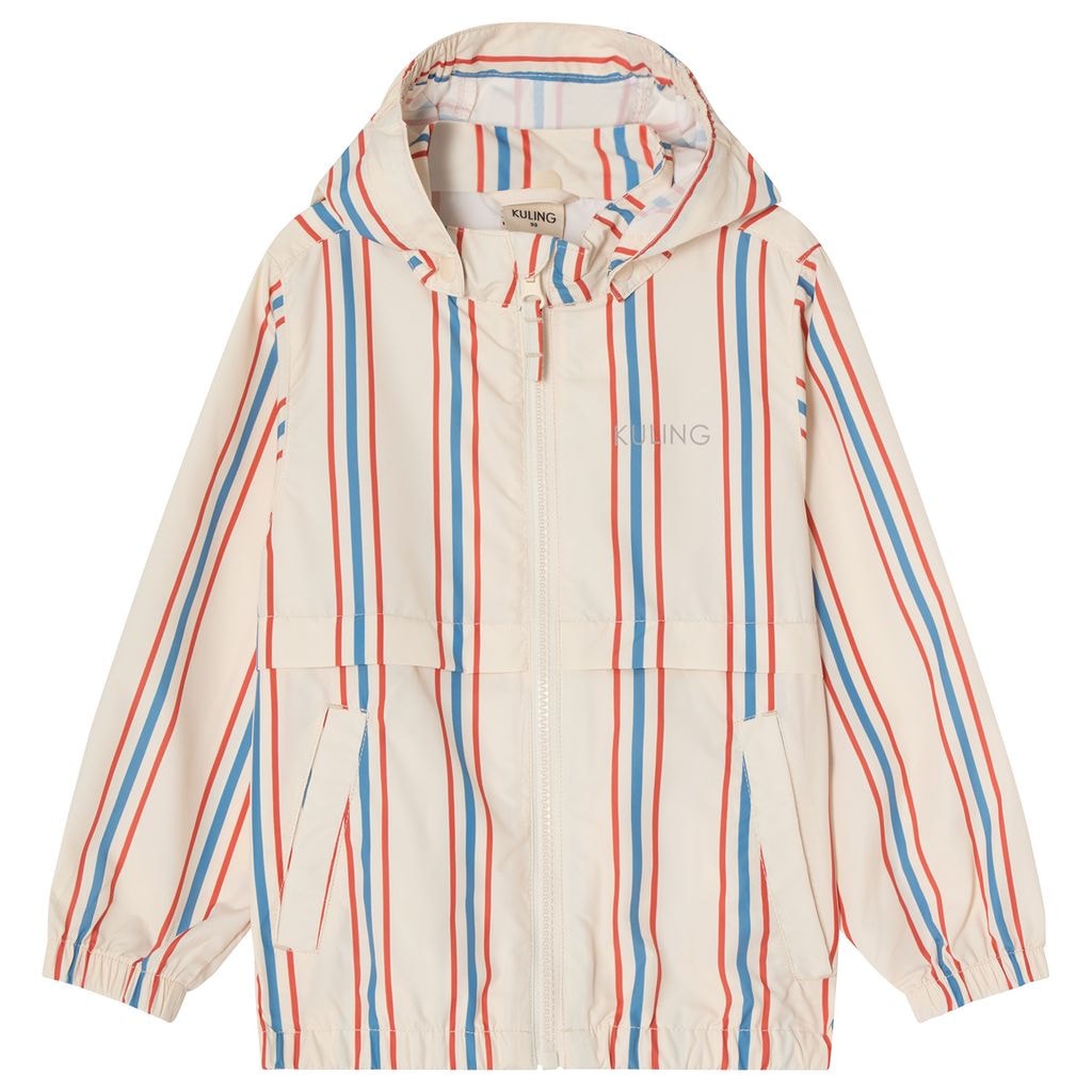 Simrishamn Vindjakke Blue/red Stripe