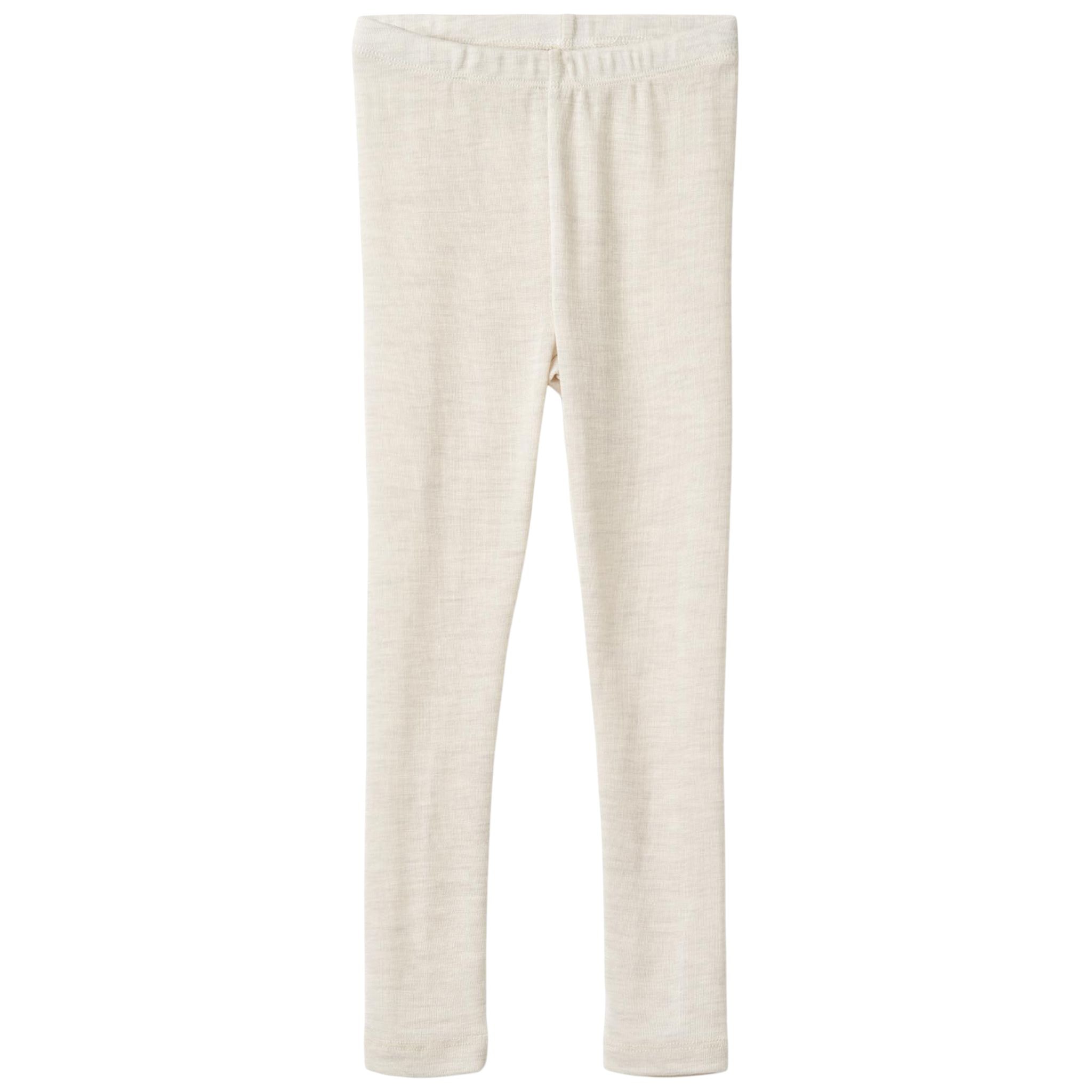 Agi Wool Leggings Eggshell Melange