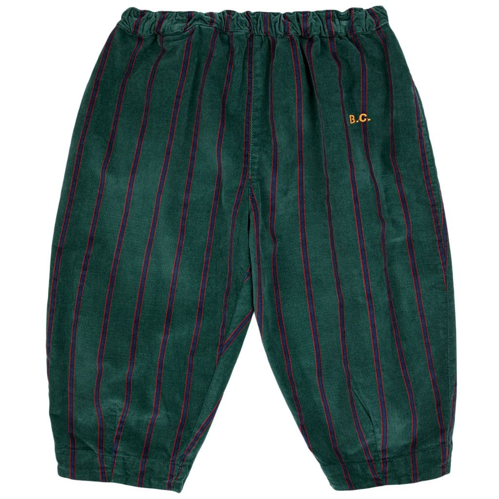 B.C Striped Baby Pants Dark Green