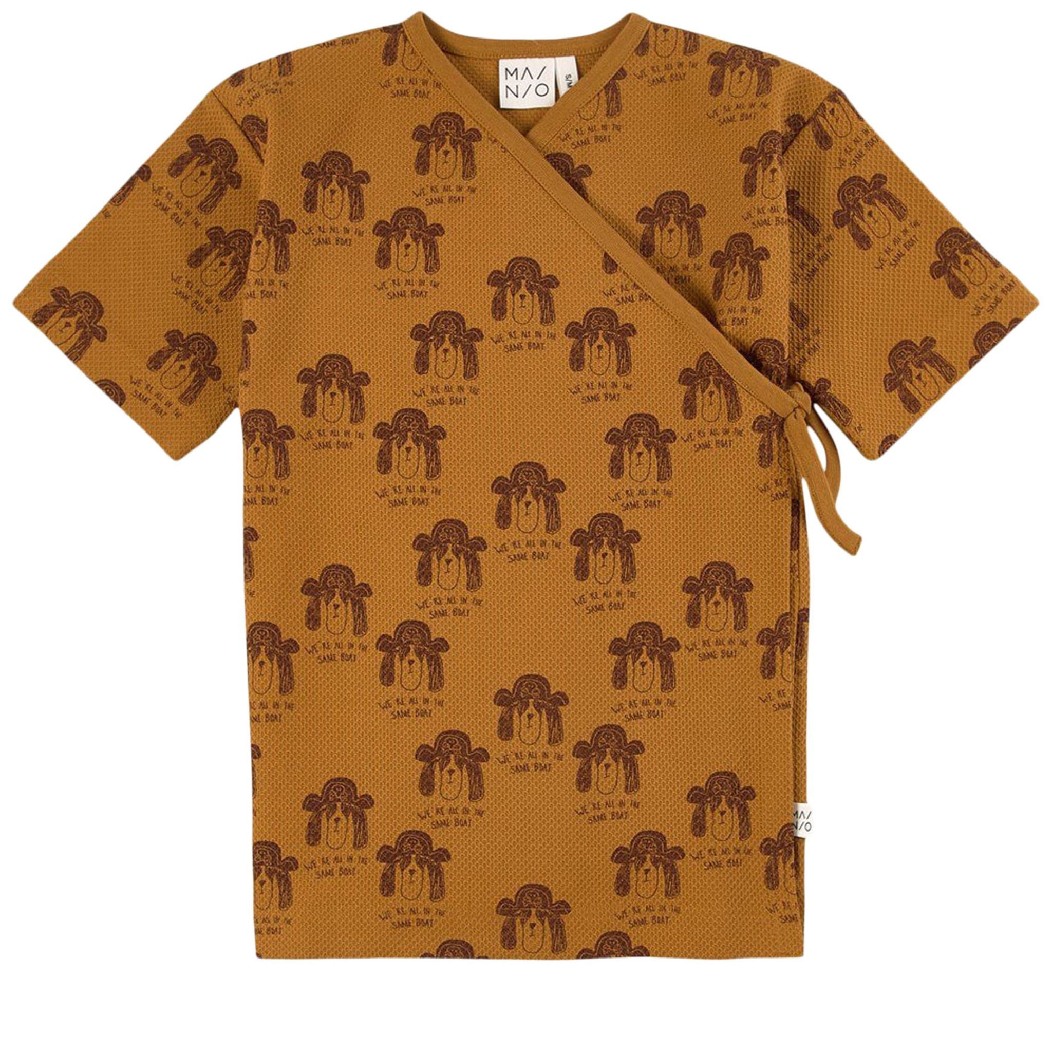 Printed T-Shirt Golden Brown