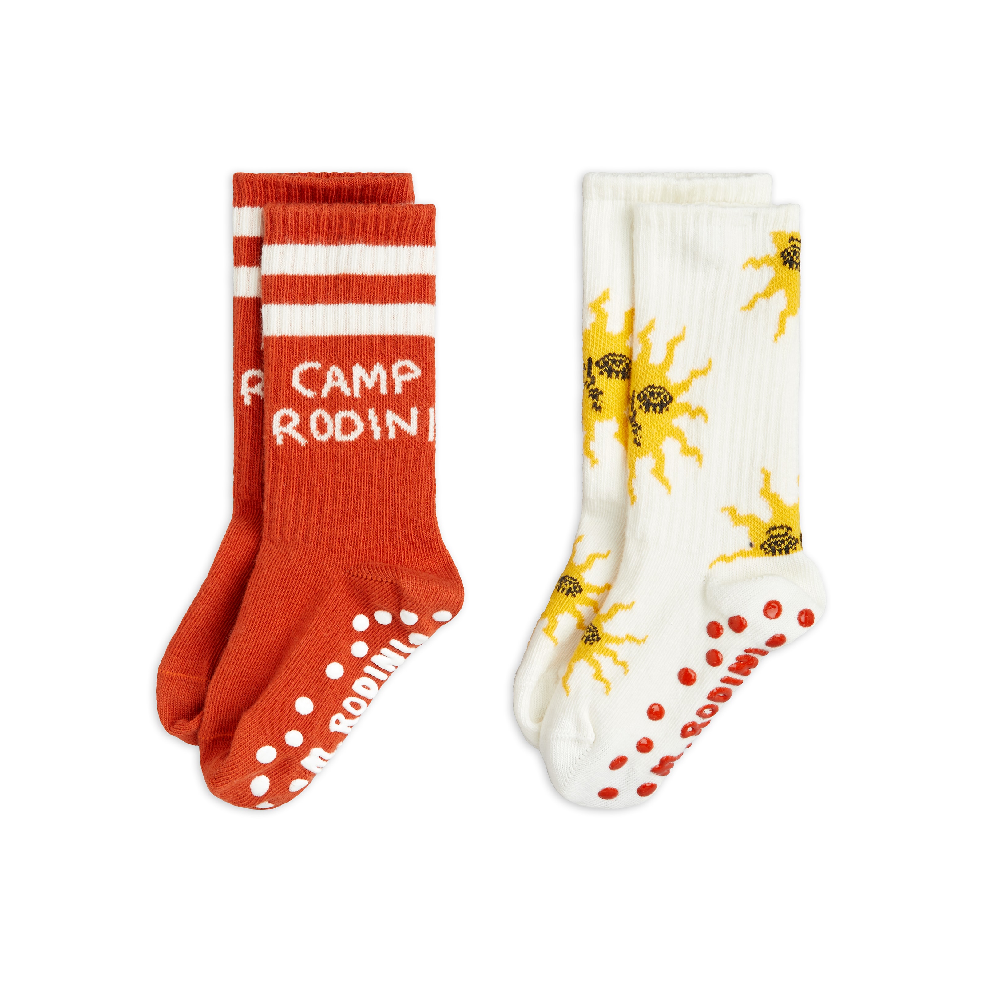 GOTS Sun 2-Pack Anti-Slip Socks Multi