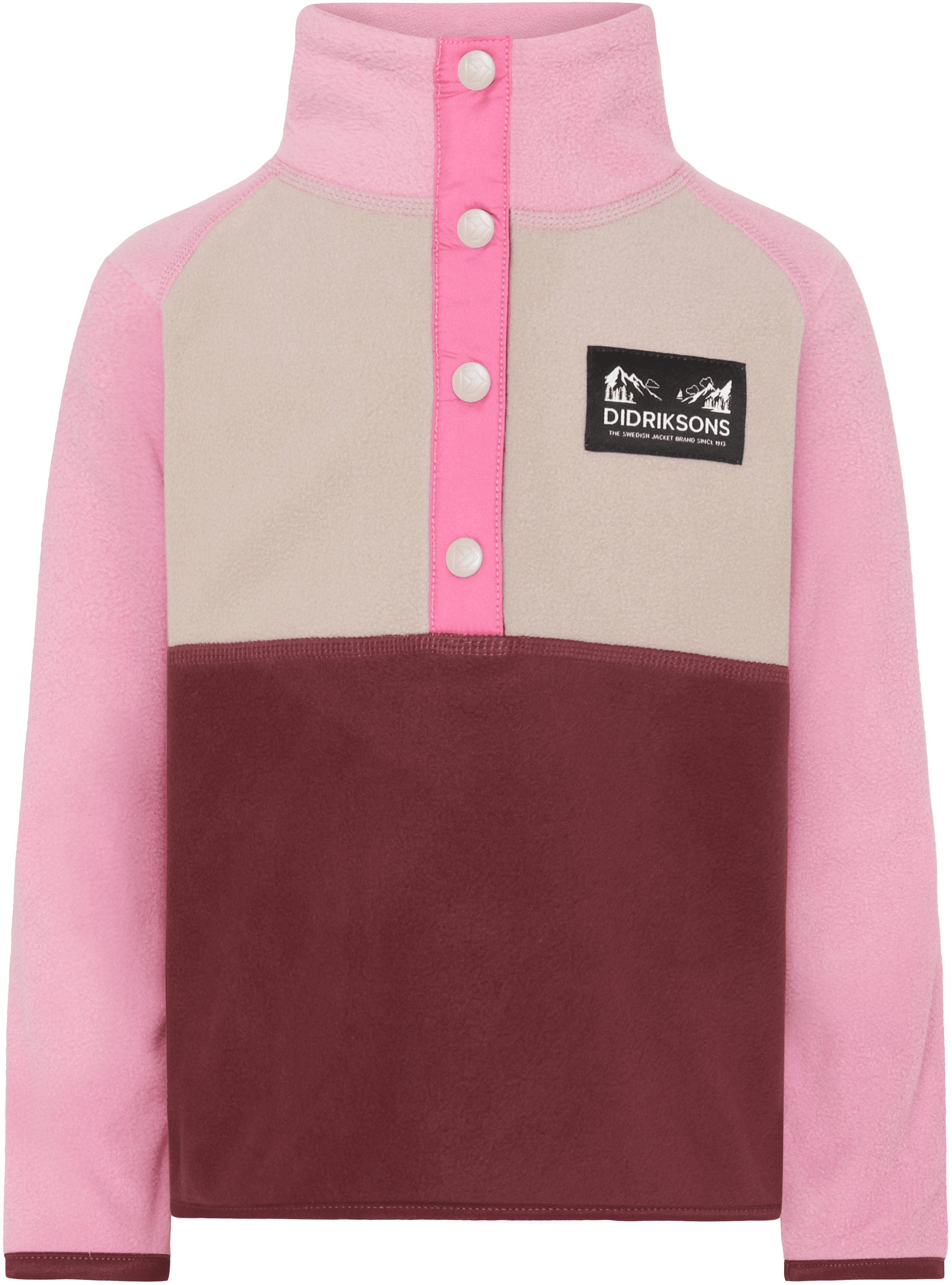 Monte Kids 4 Jumper Med Halv Knapp Anemon Red