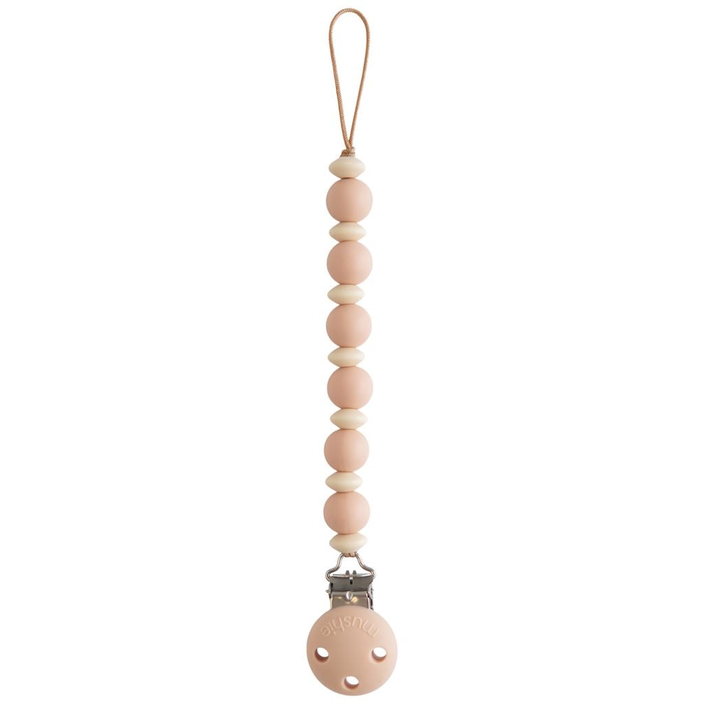 Luna Pacifier Clip Blush