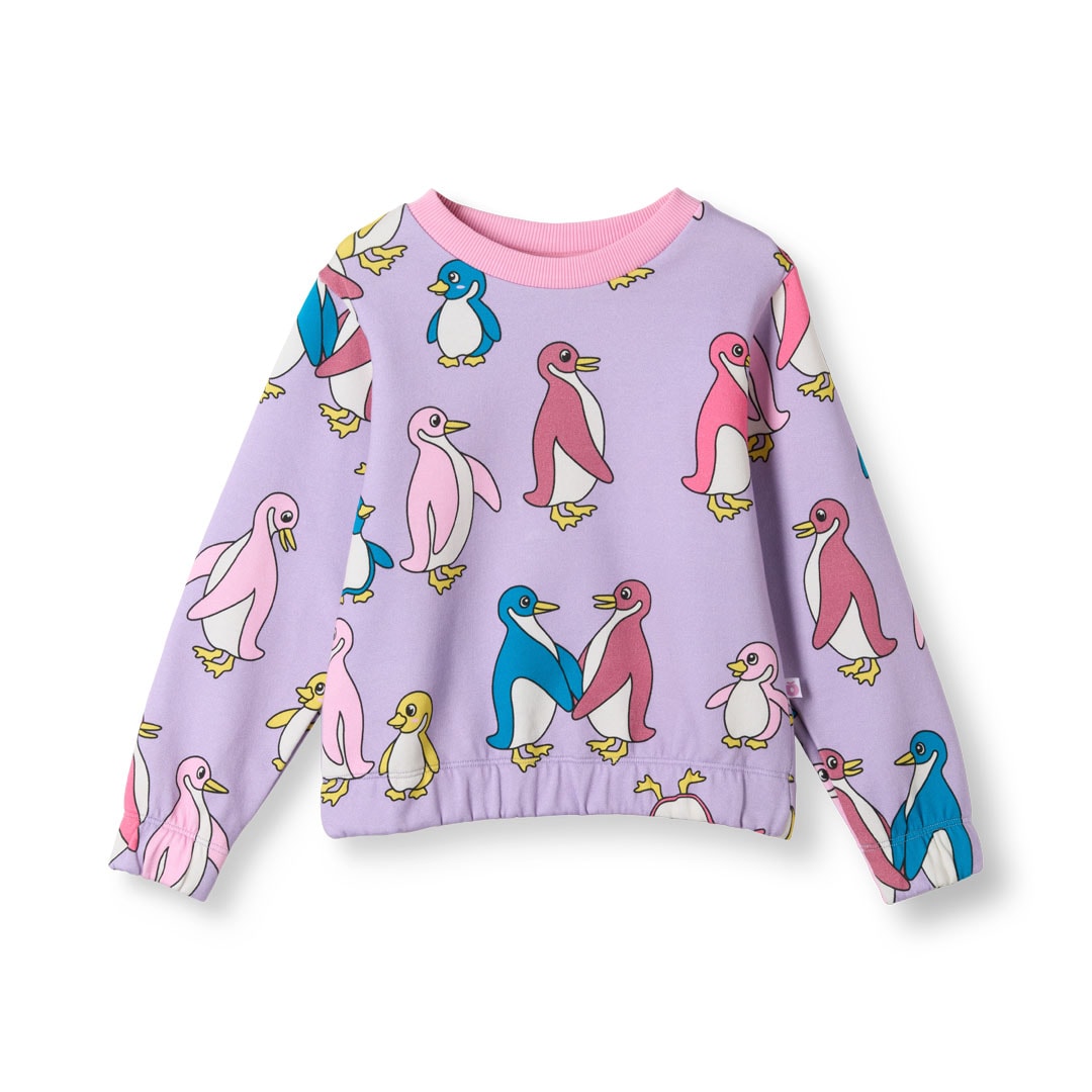 Yapeen Huppari Pingviinien Kanssa Liila Heather Purple
