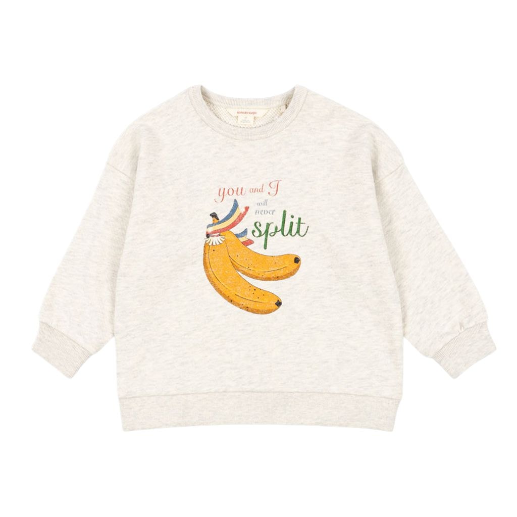 GOTS Loupy Lou Sweatshirt Off White Melange