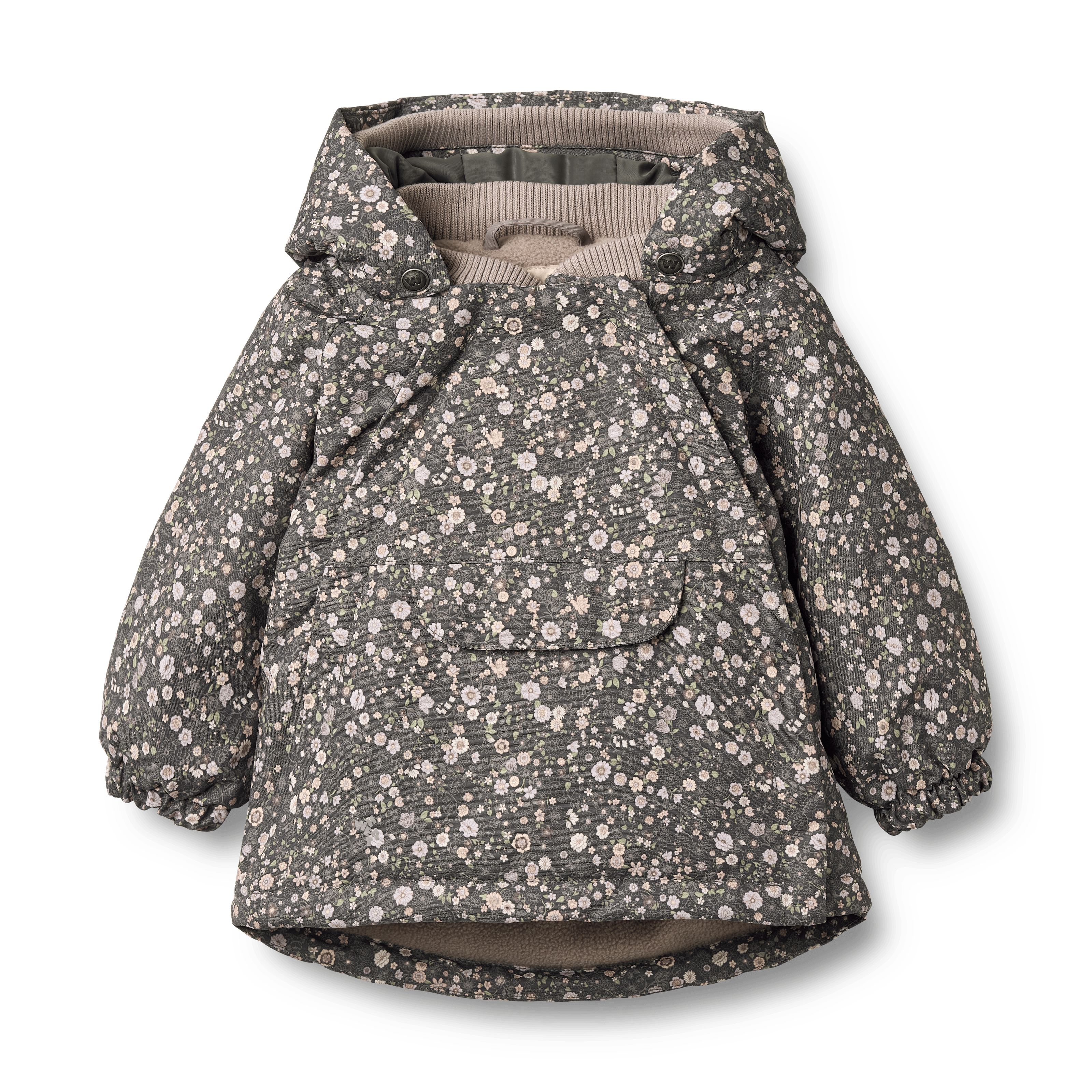 Sascha Jacket Black Sea Open Flowers