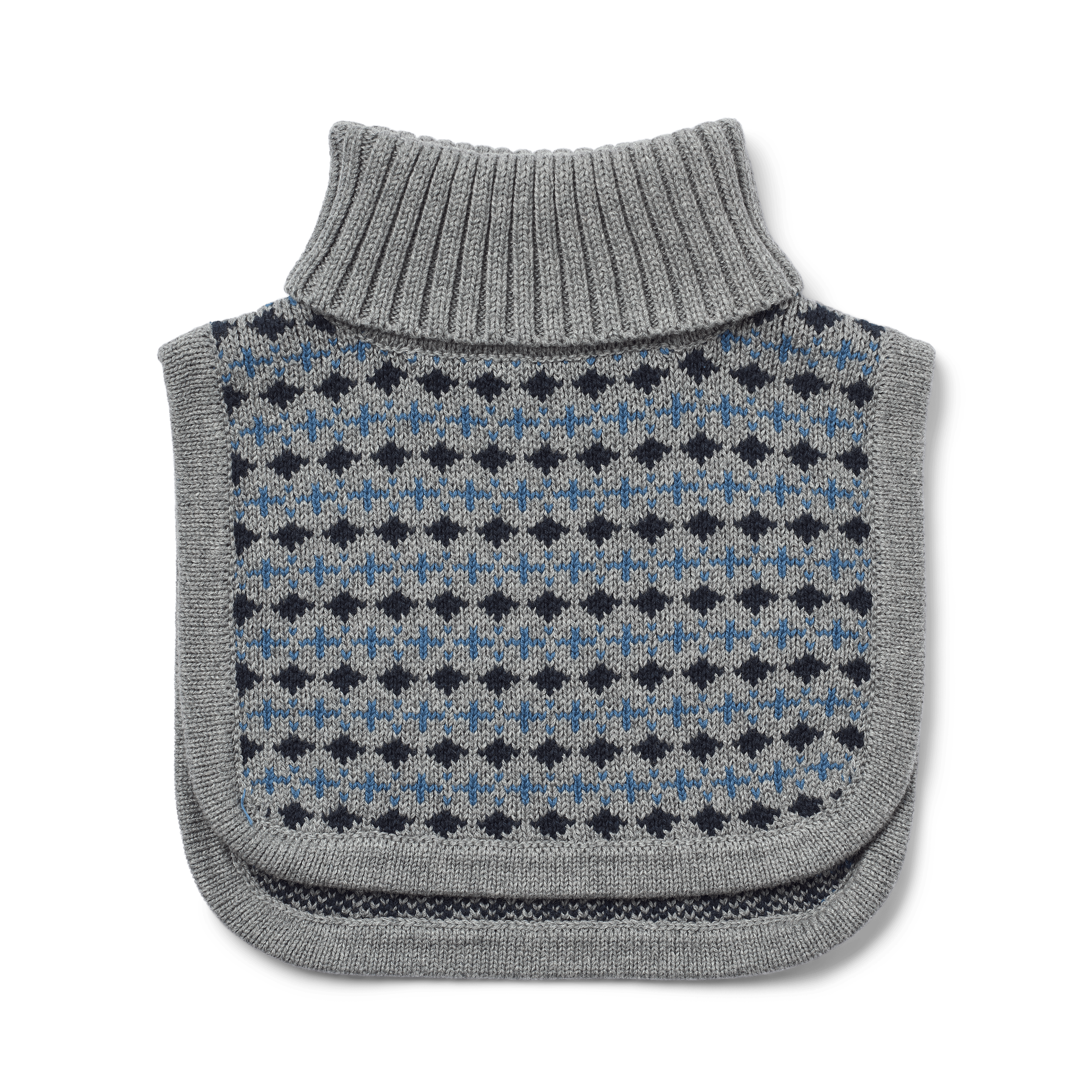 Stoffe Jacquard Neckwarmer Grey Melange