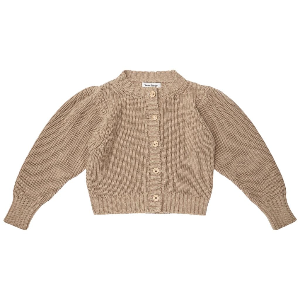 Basic Pearl Knit Sweater Brown
