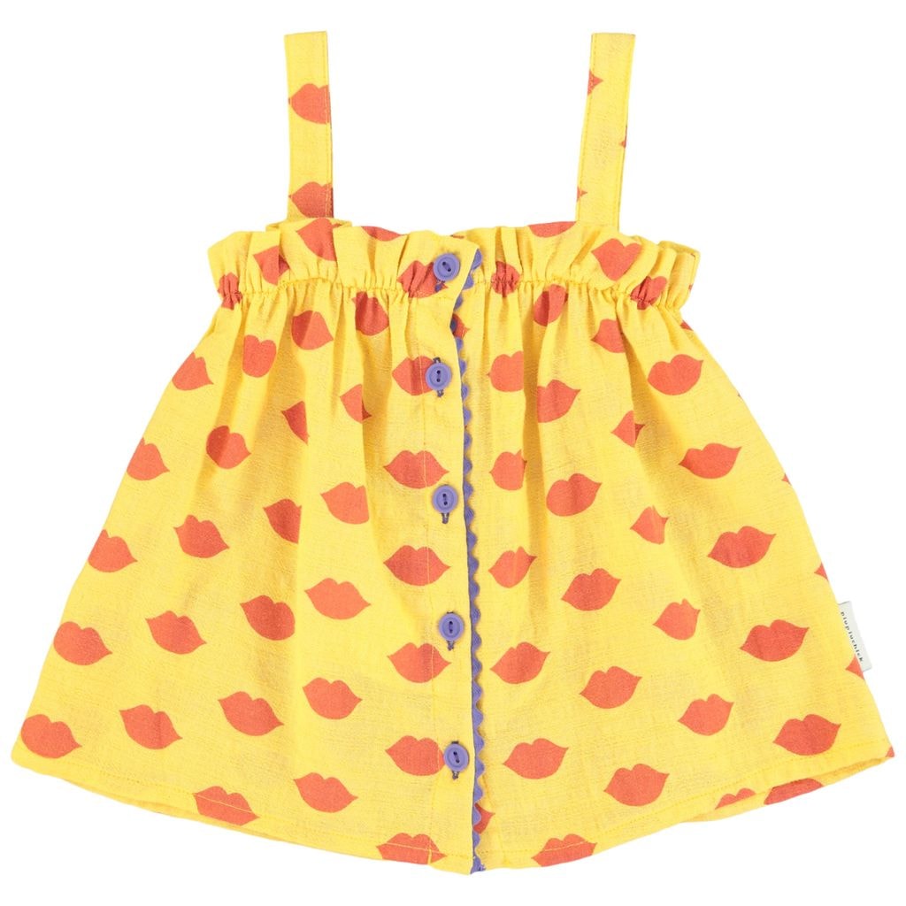 Printed Tank Top Yellow