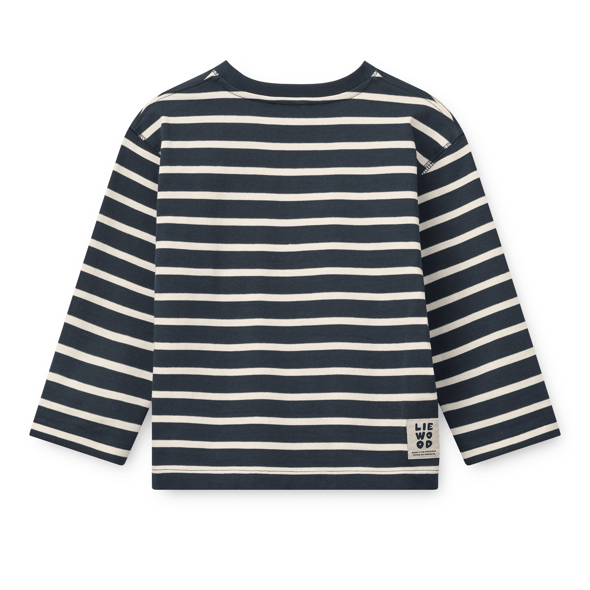 Tyler Långärmad T-shirt Yd Stripe Classic Navy Creme De La Creme