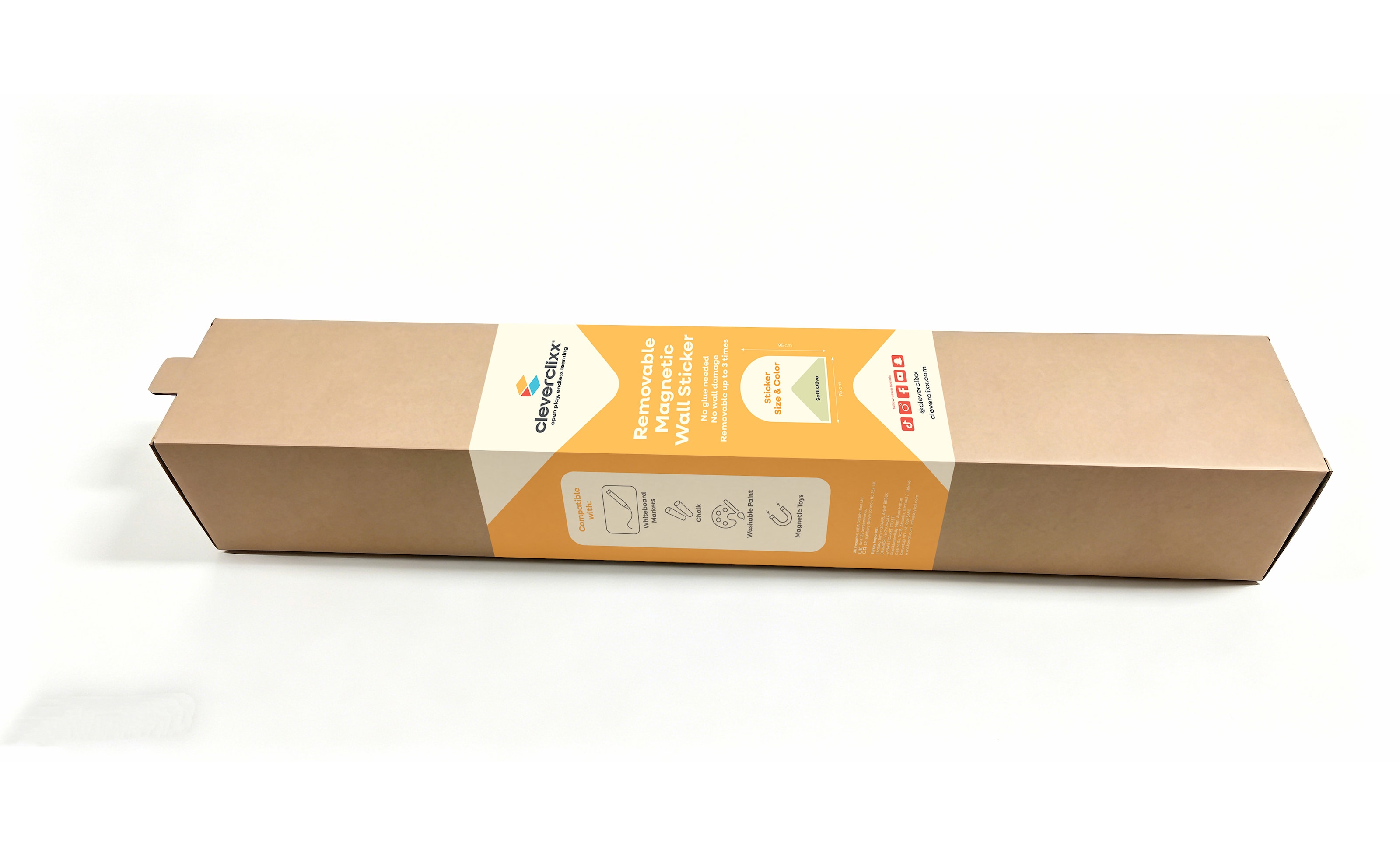 Magnetisk Veggklistremerke Soft Olive