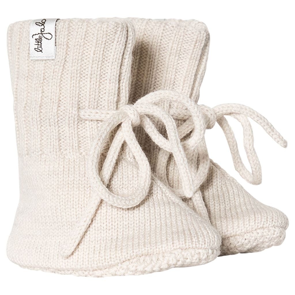 Knitted Booties Cream