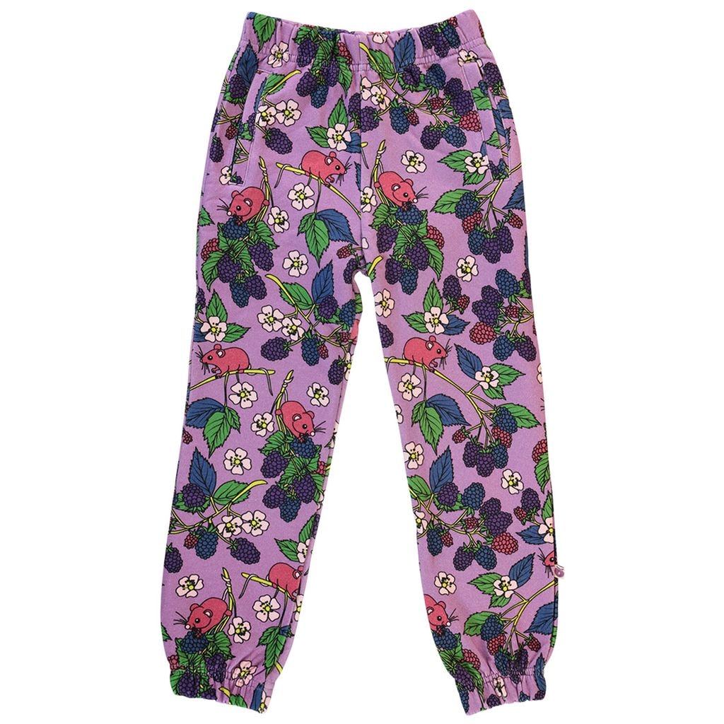 Sweatpants with blackberries  Dusty Lavender