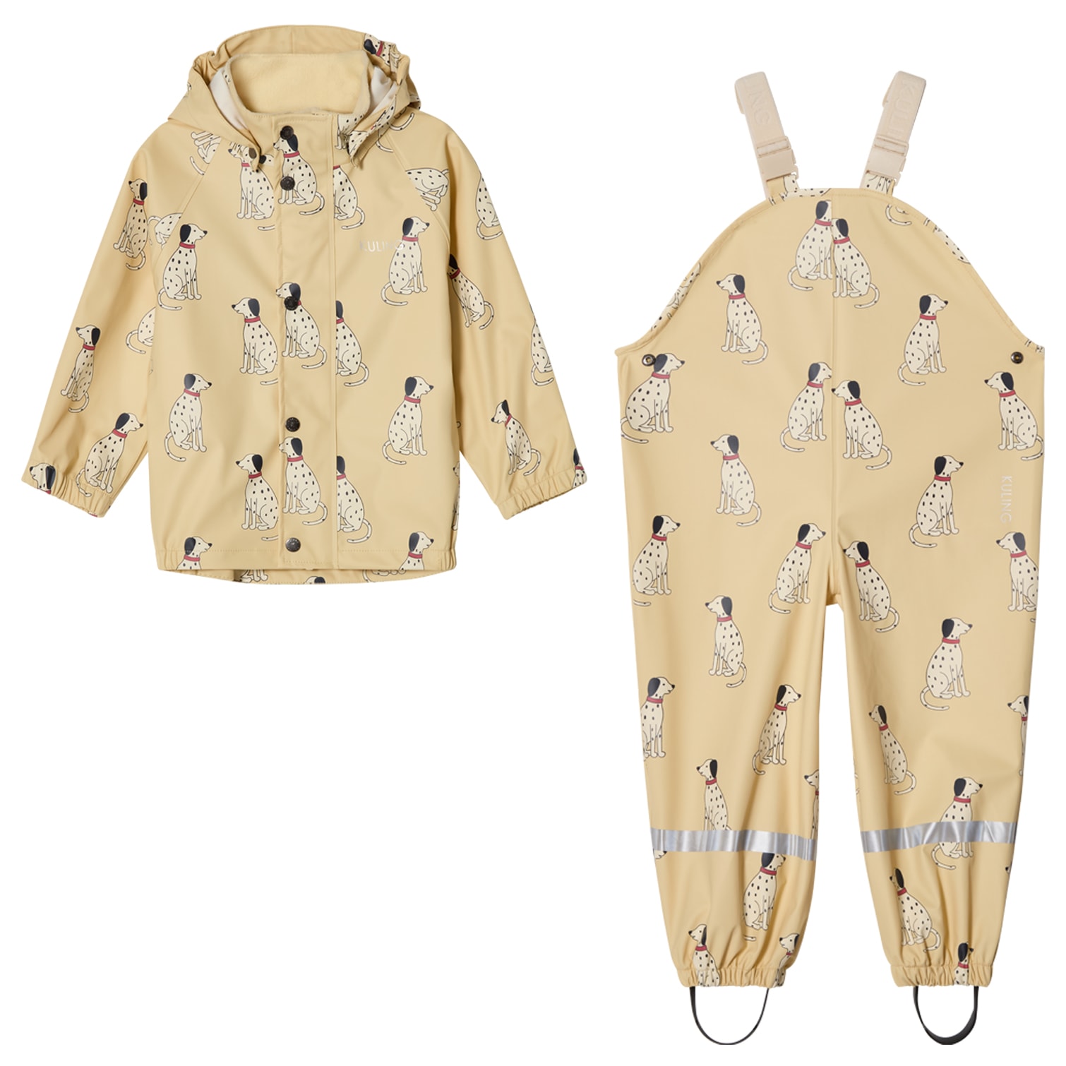 San Marino Uforet Regnsett Pale Yellow Dalmatian