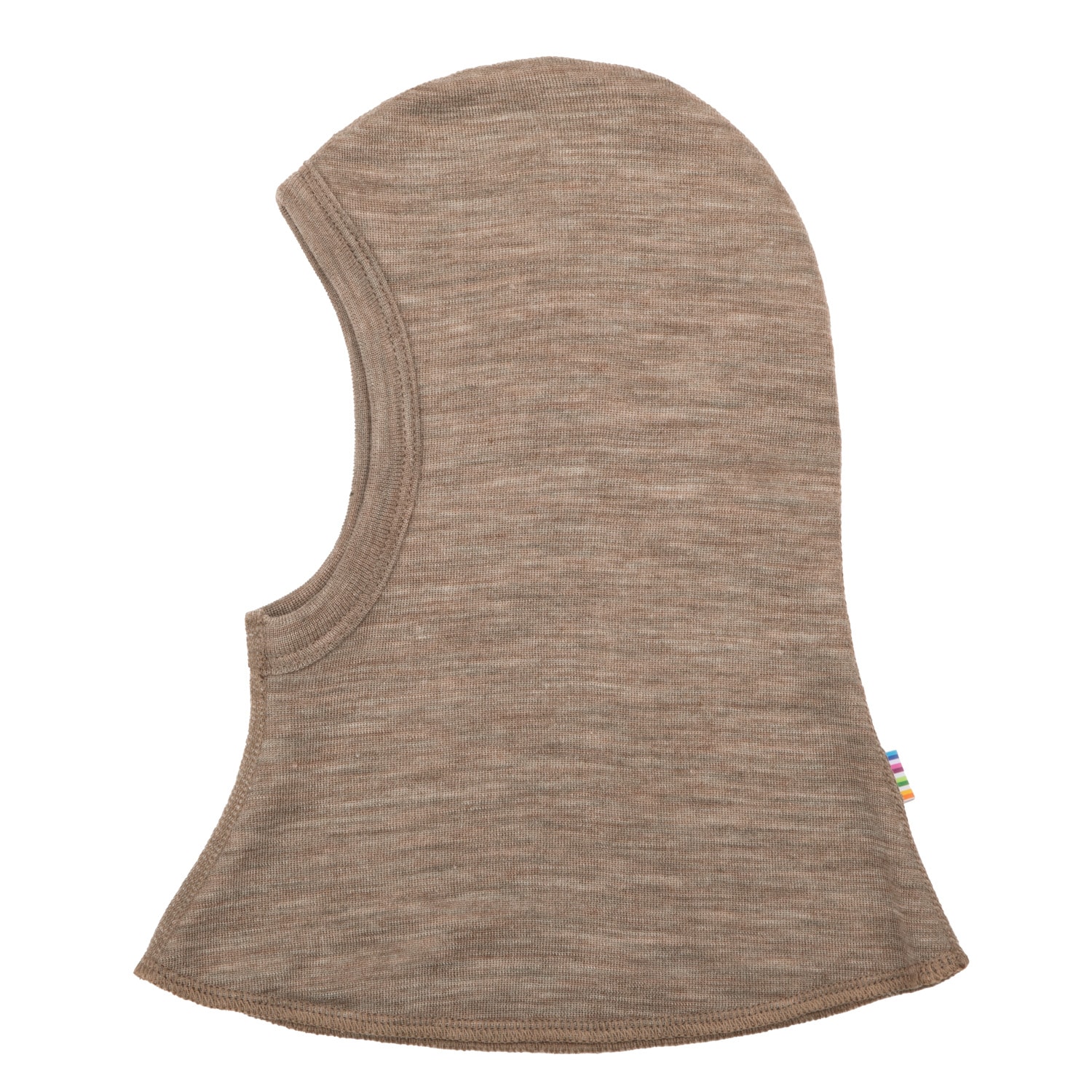 Double-Layer Wool Balaclava Beige Melange