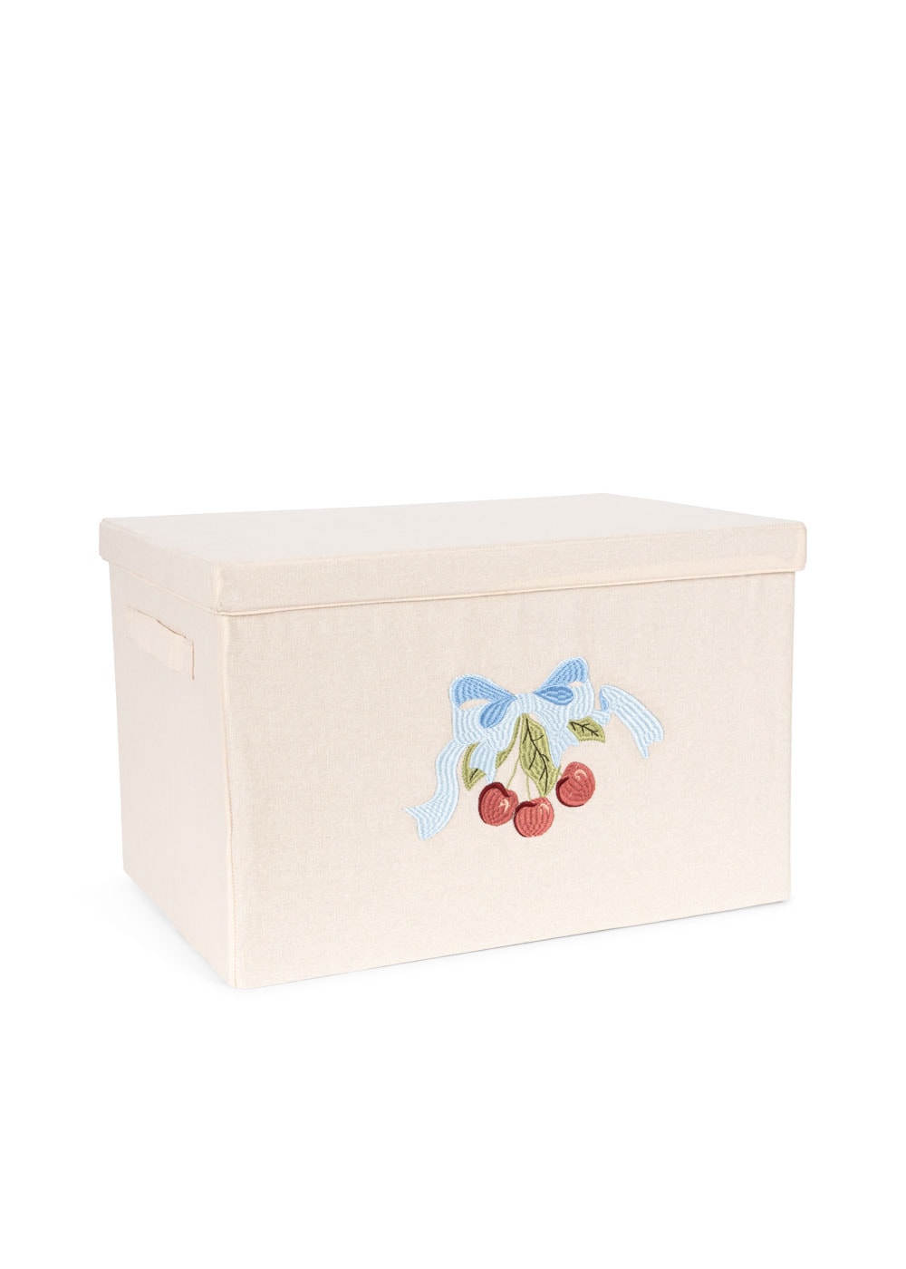 Storage Basket Large Cherry Bow