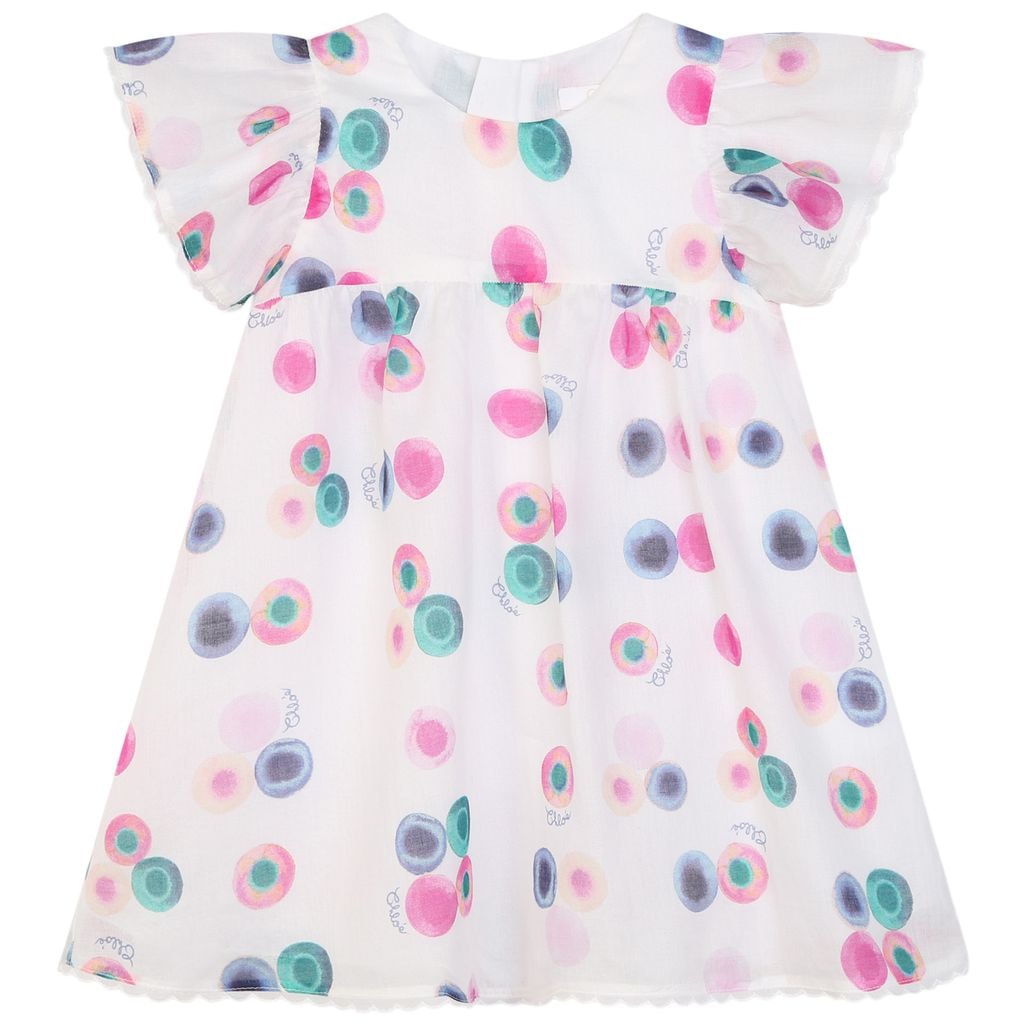 Printed Dress White