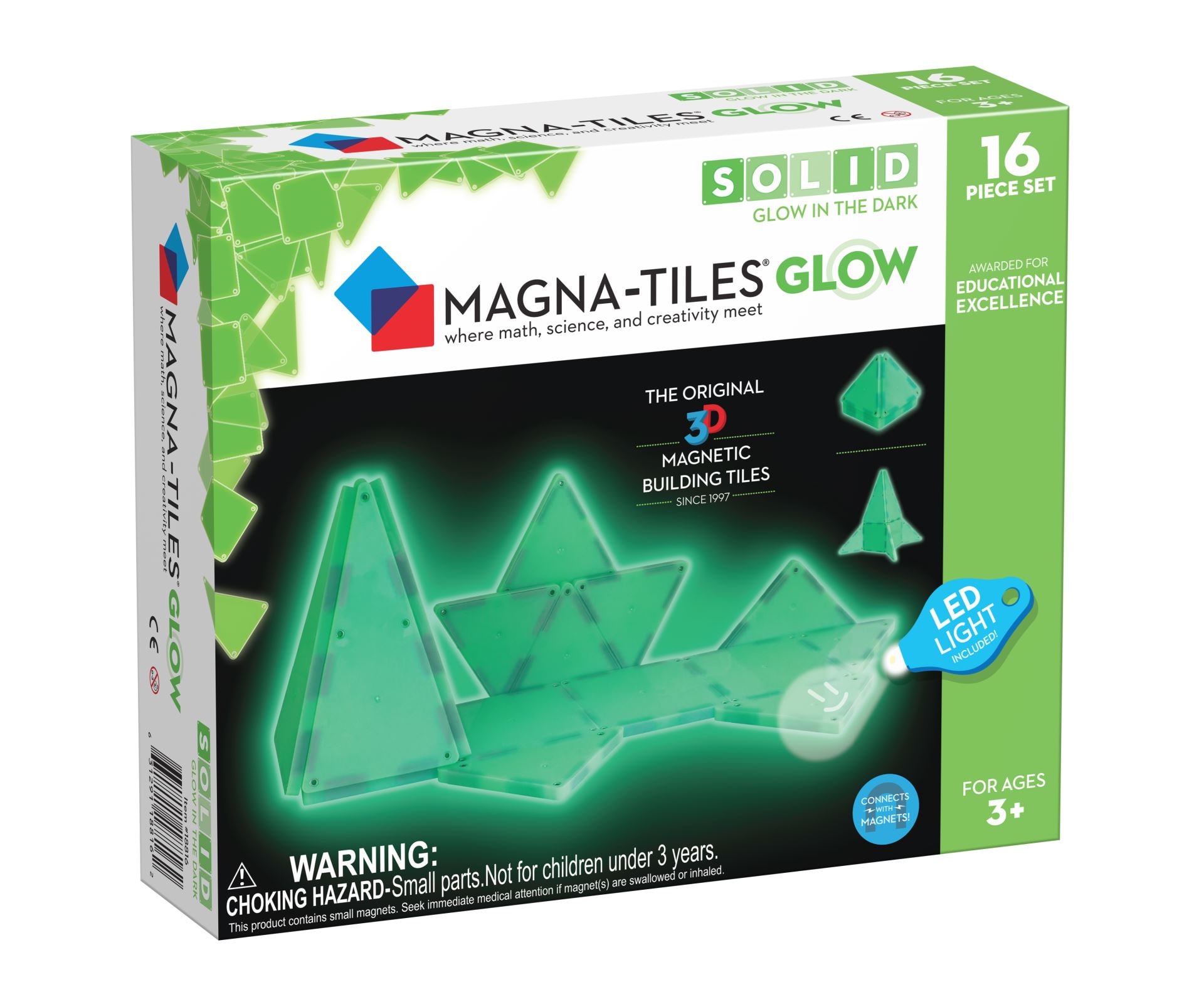 Magna-Tiles 16 Stk. Glow