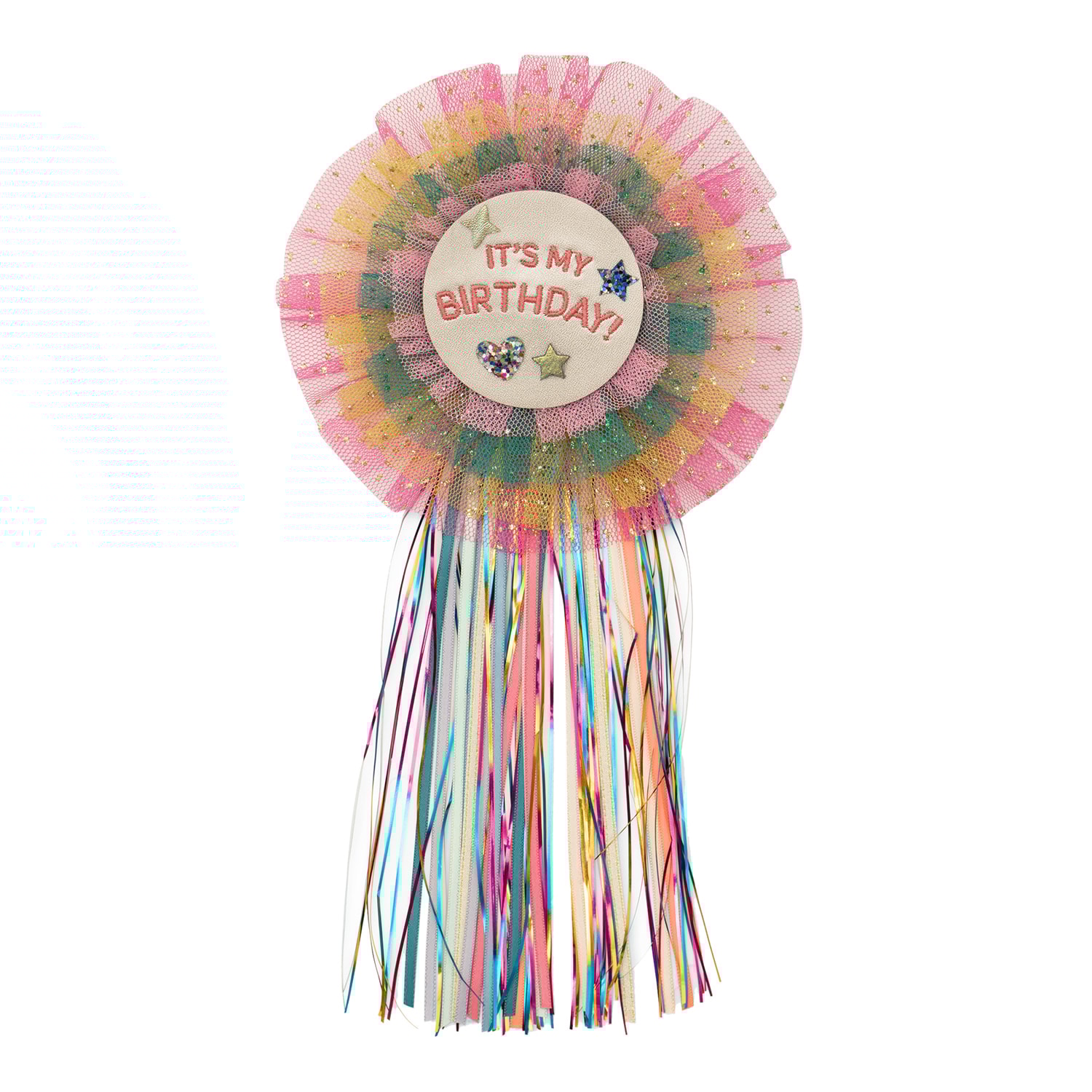 Diva Wow Dancing Queen Rosette Badge Pink 