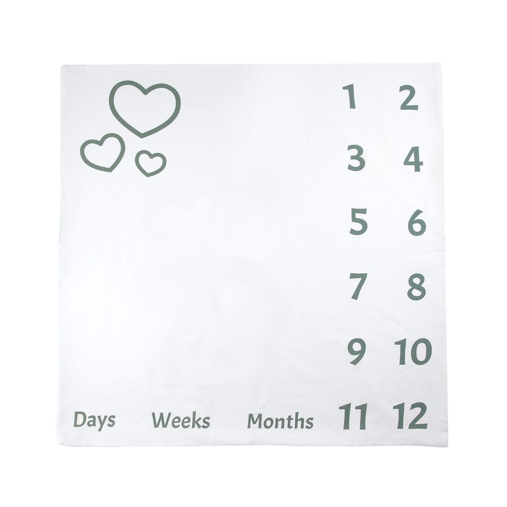 Tæppe Med Kalender Hvidt