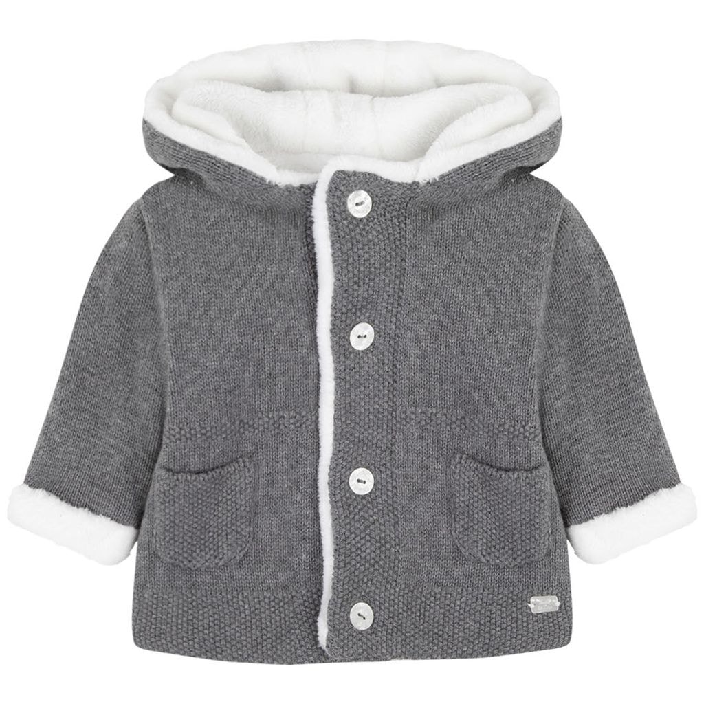 Jacket With Hood Gray