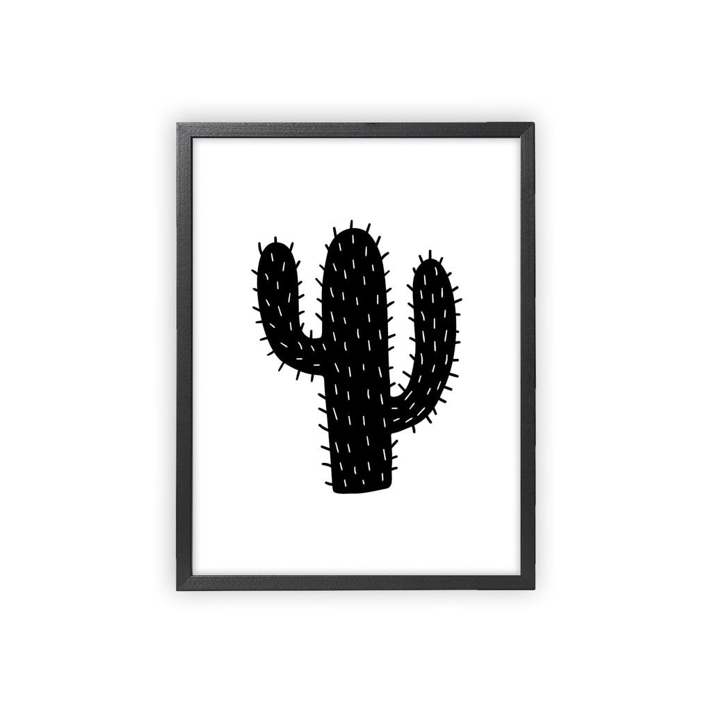 Poster Cactus Black