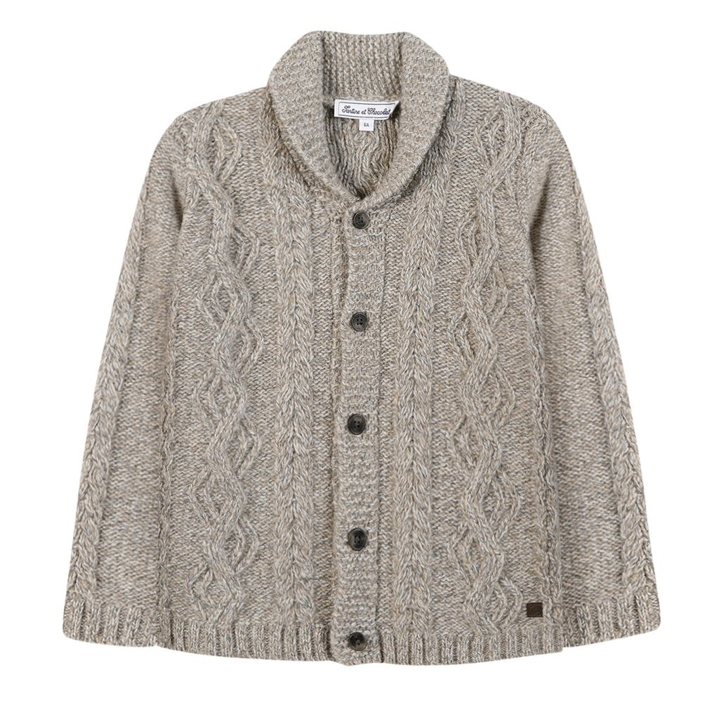 Wool Cardigan Chestnut