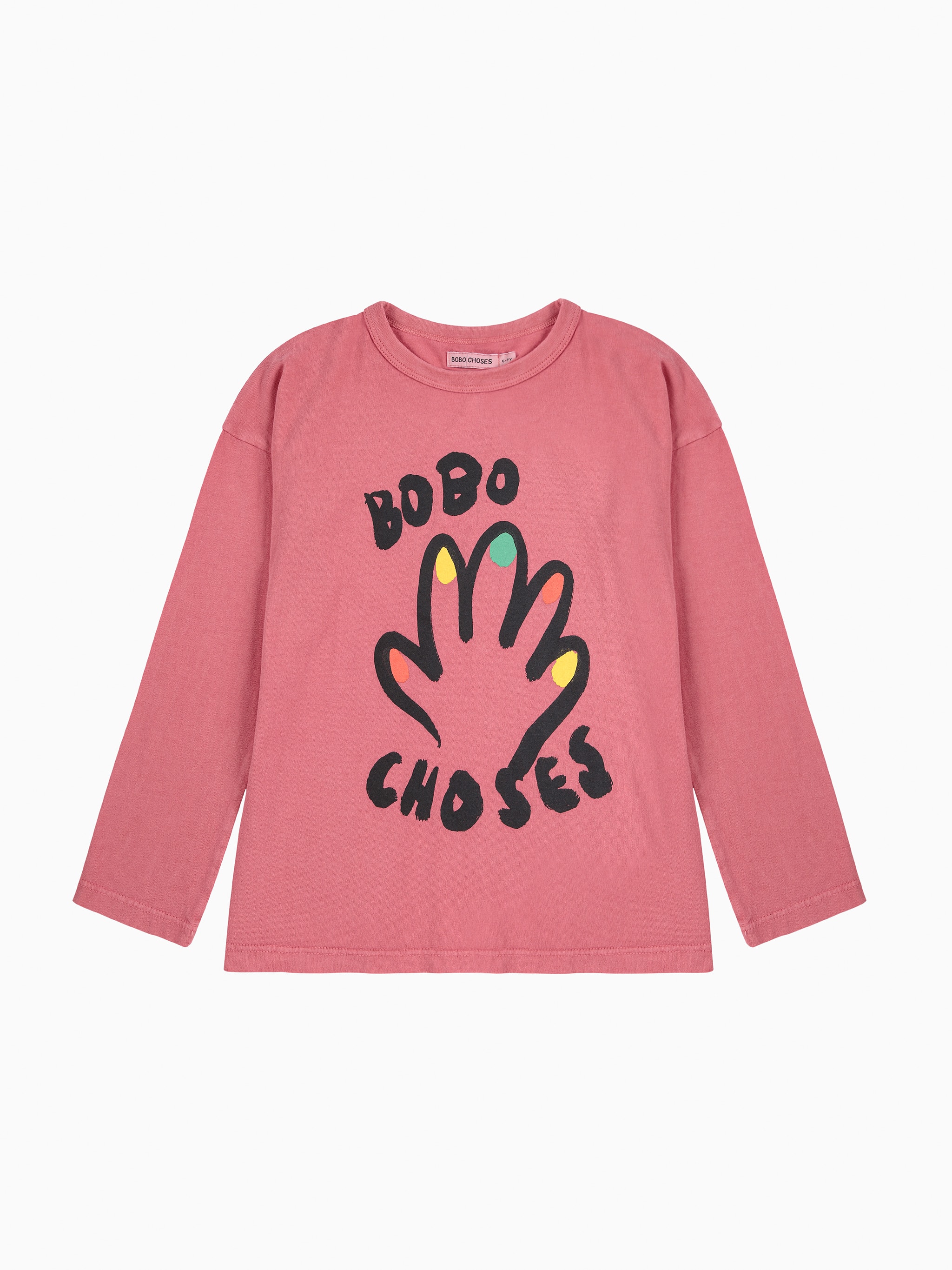 High Five Long-Sleeved T-Shirt Pink