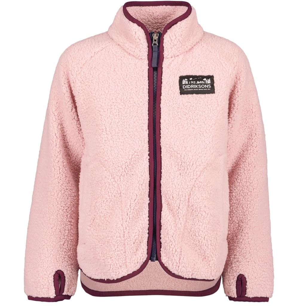 GIBBS KIDS FULLZIP 2, Dusty pink GIBBS Kids Fullzip Jacket Dusty Pink -lastentakki