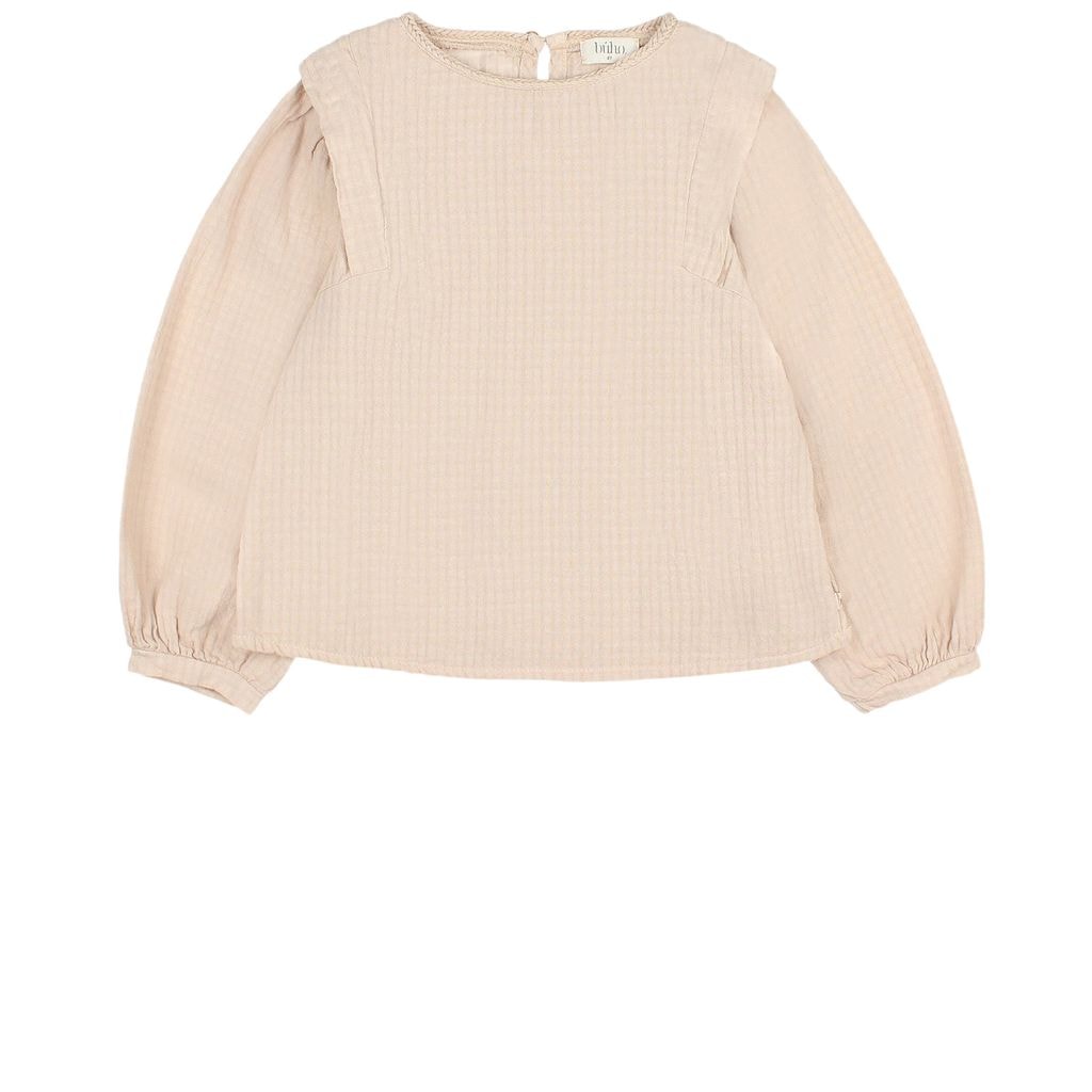 Blouse With Button Closure Macadamia