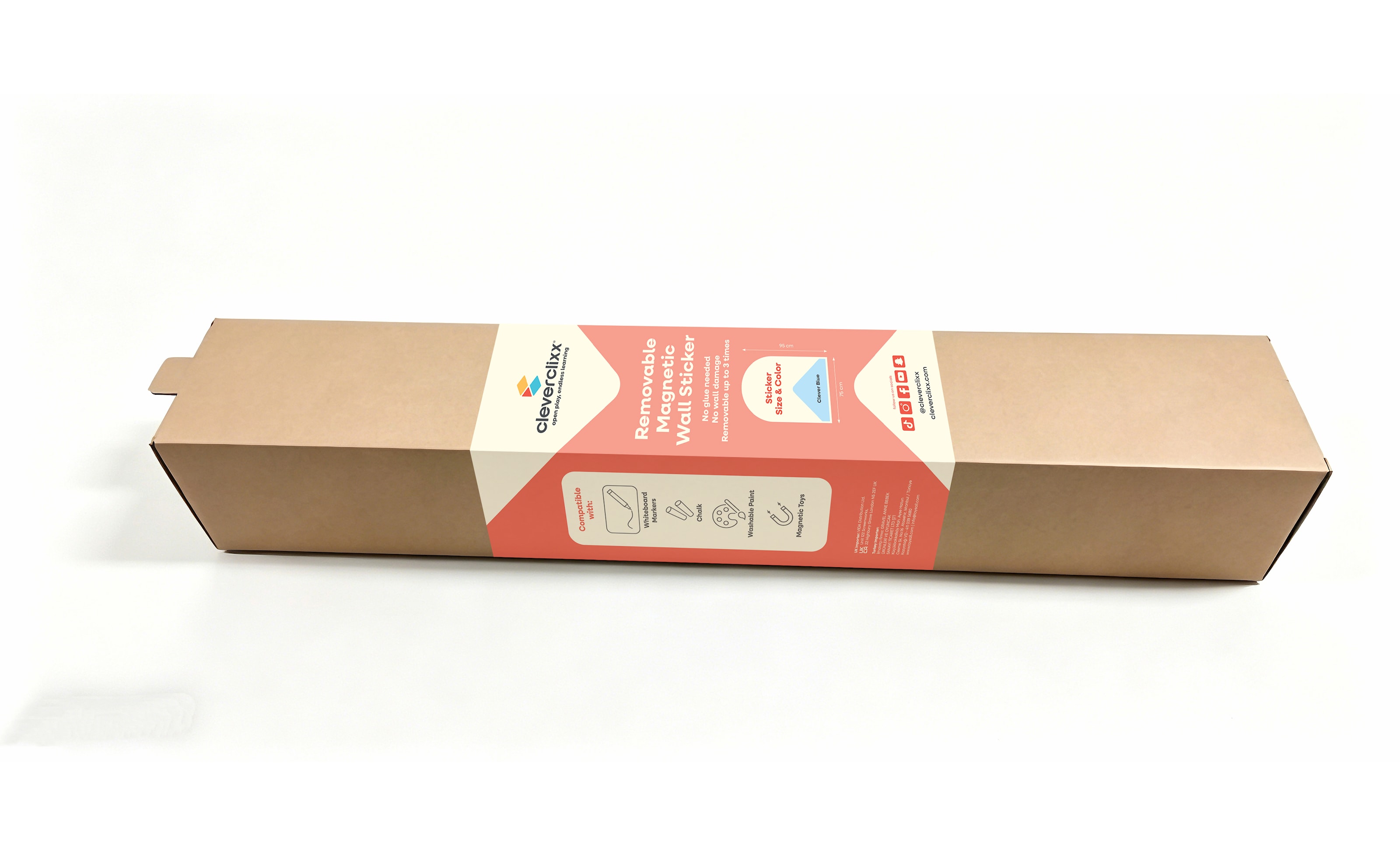 Magnetisk Veggklistremerke Clever Blue