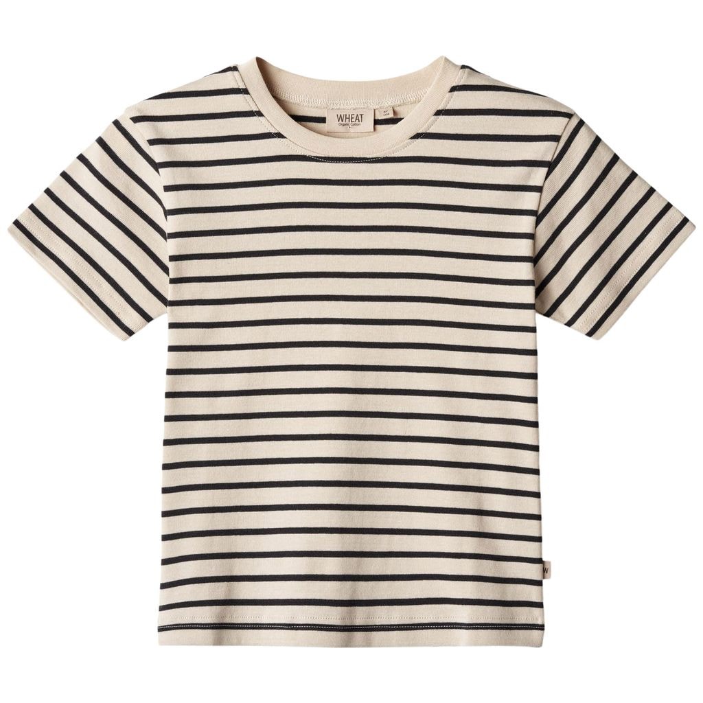 Fabian Randig T-shirt Marinblå