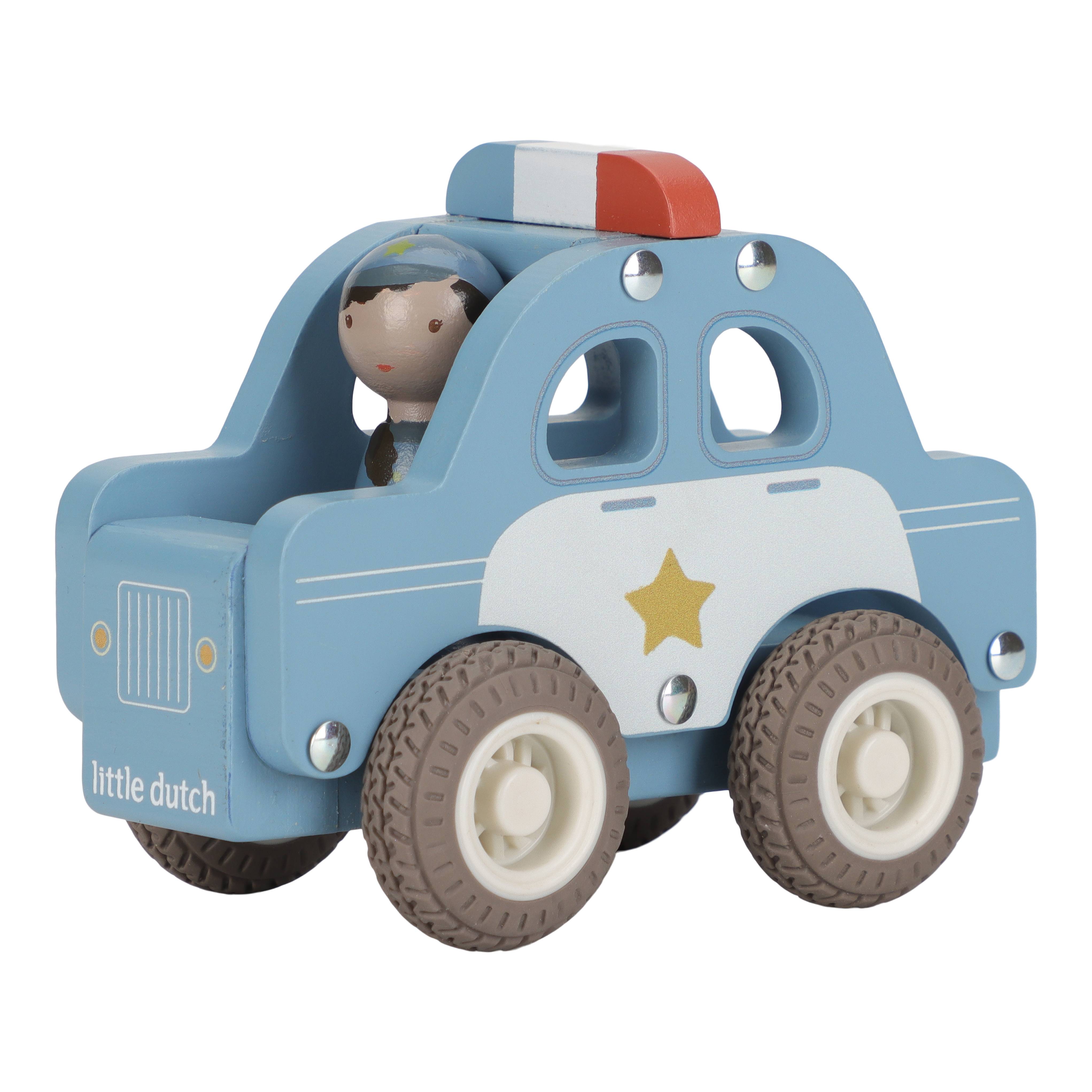 Träpolisbil