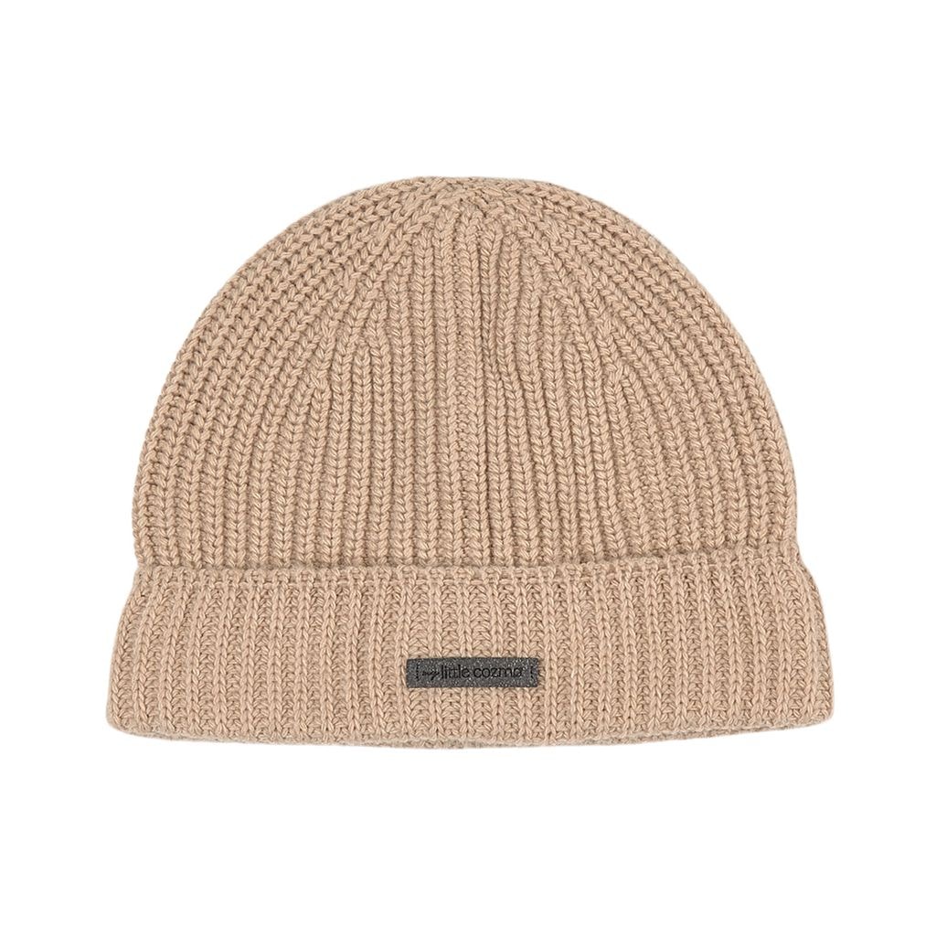 Rib-knit Beanie Beige
