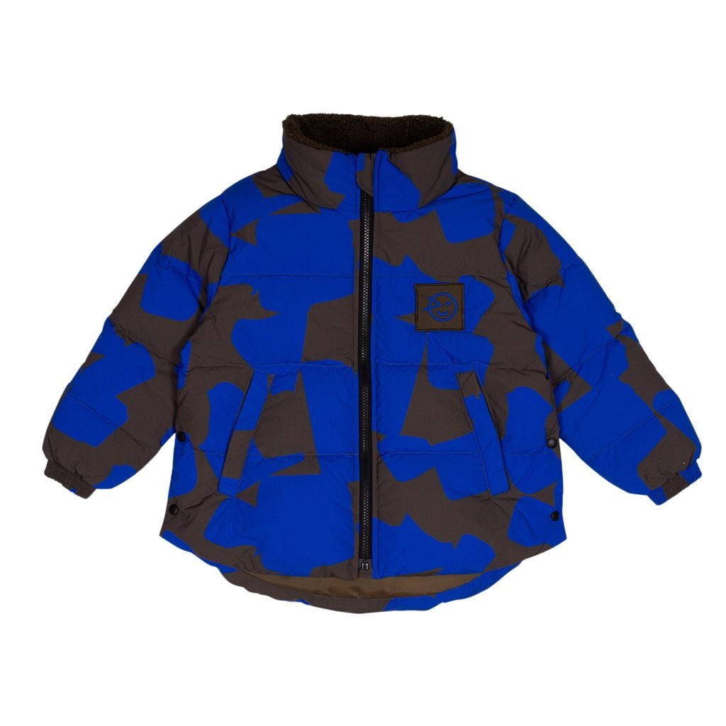 Paris Printed Down Jacket Blue Suaves