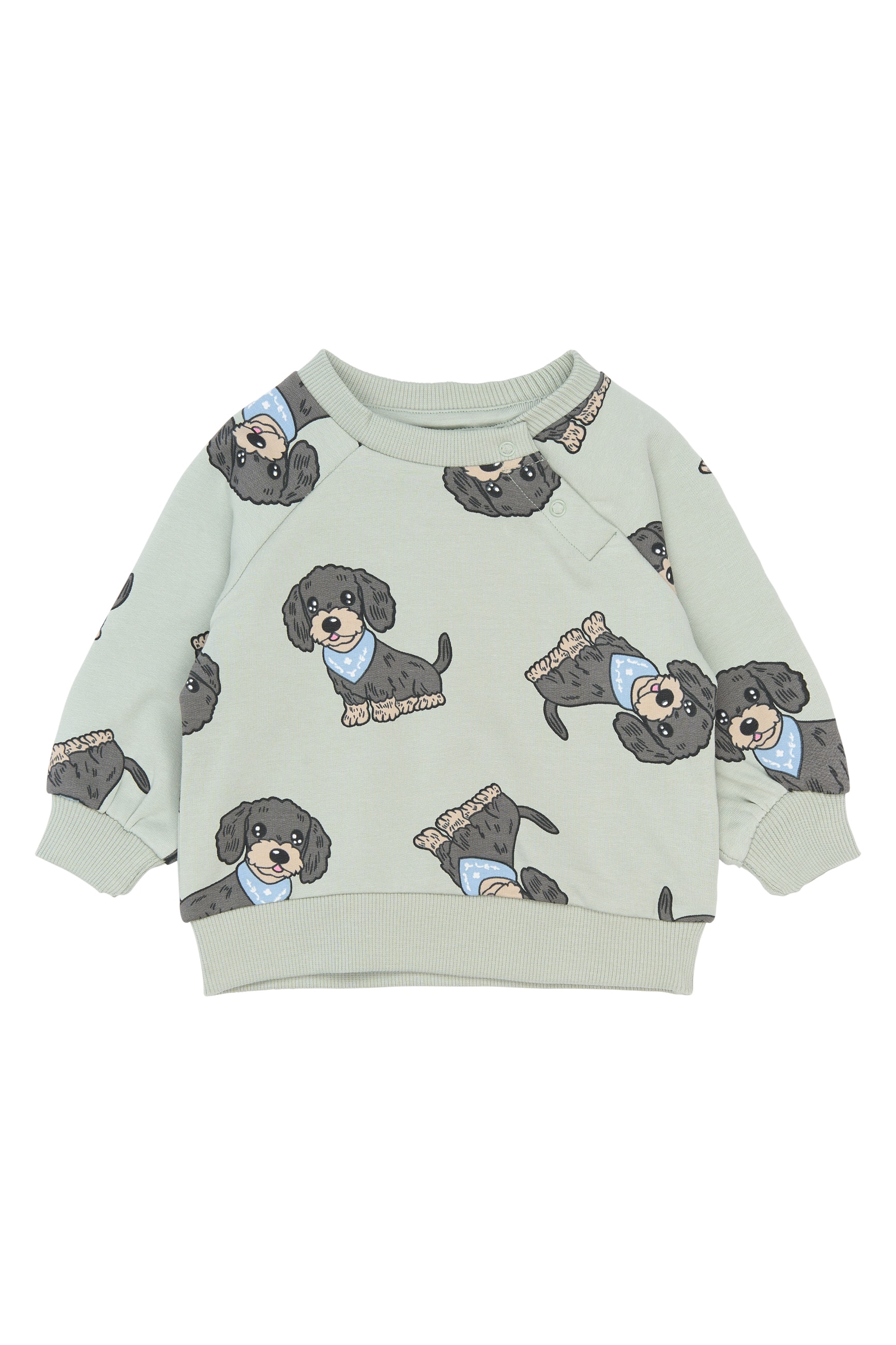 SBSofus Sweatshirt Aqua Gray Aop 