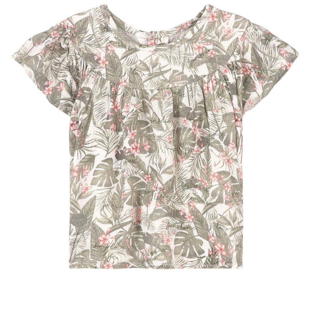 Jungle Print Blouse Green
