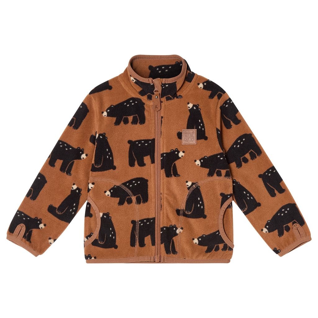 Northpole Kierrätetty Fleece-takki Black Bear