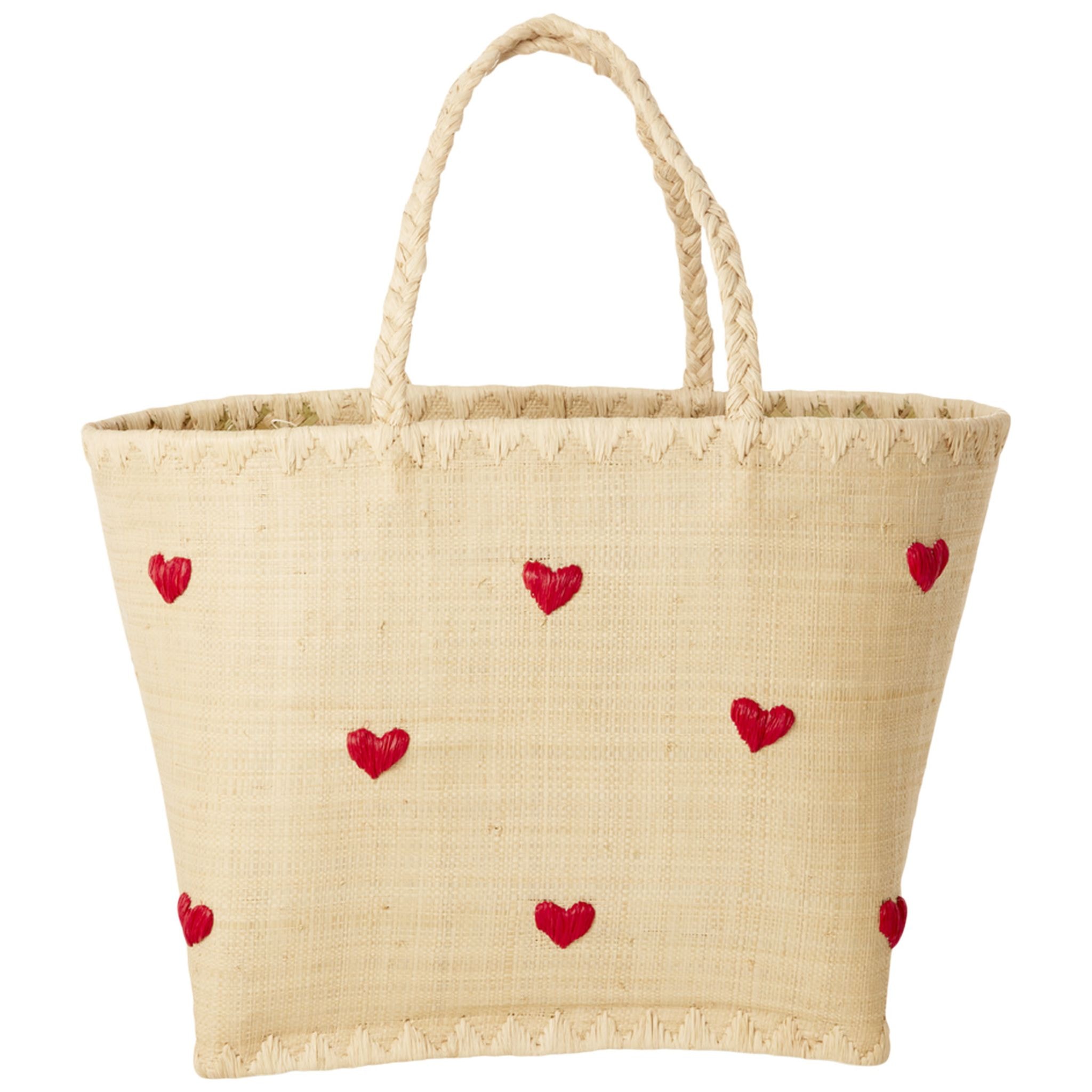Small Raffia Laukku Darling Hearts