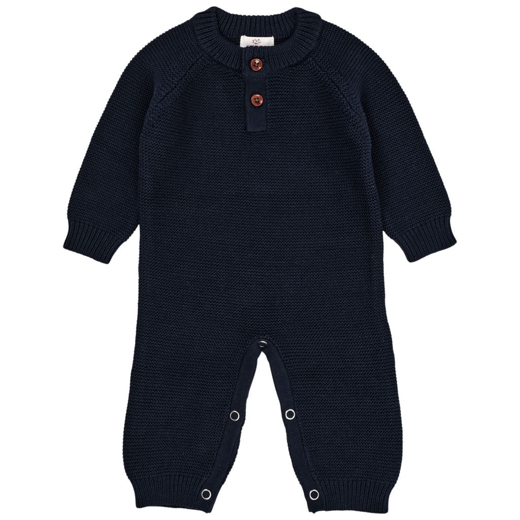 Classic Cotton Baby Full Body  Navy