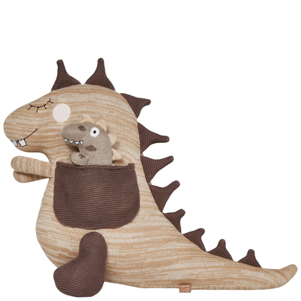 Dina & Bobo Dino Tøjdyr Beige