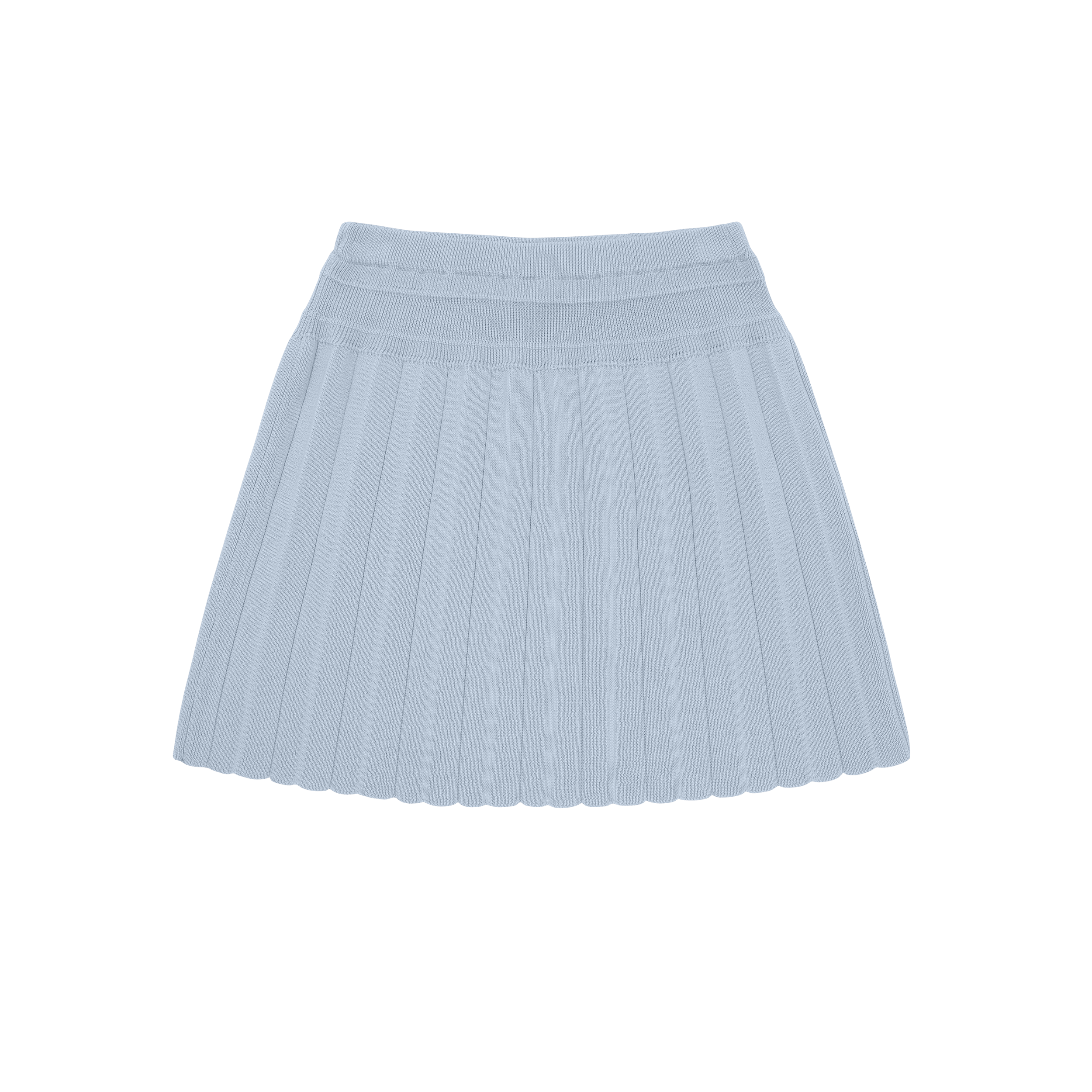 Pleated Skirt Pale Blue 