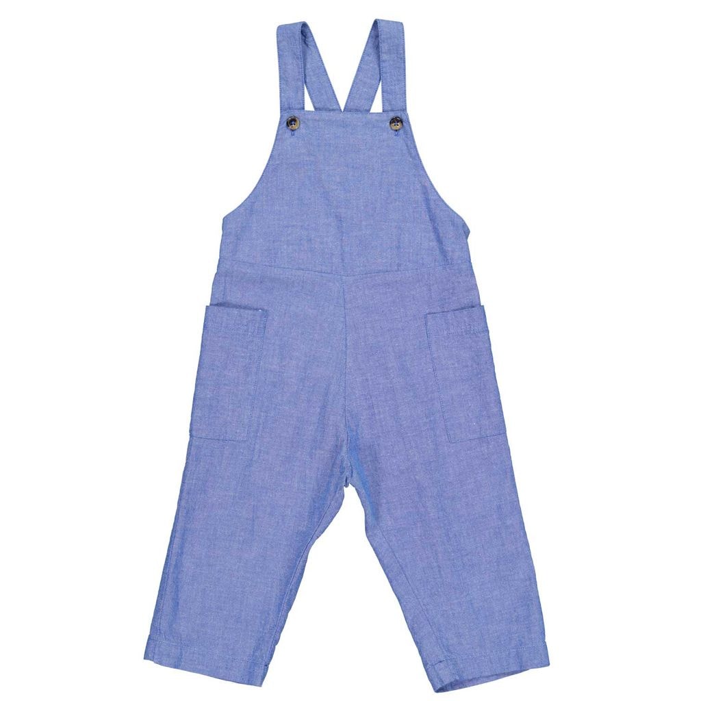 Roa Hängselbyxor Denimblå